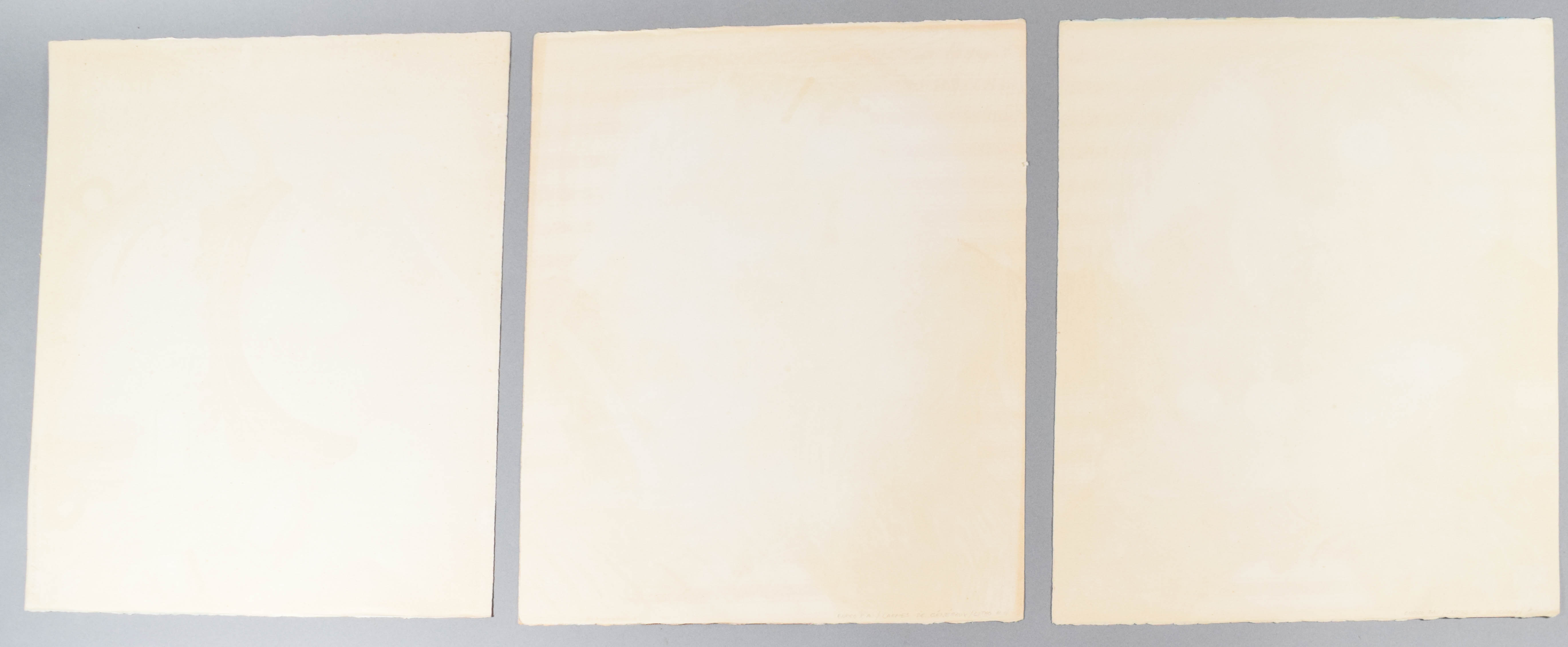 Enrico Baj Group of 3 Color Lithographs