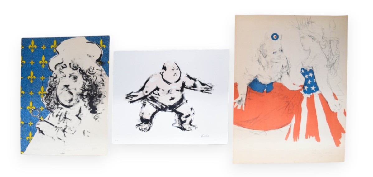 Jack Levine Group of 3 Signed Lithographs