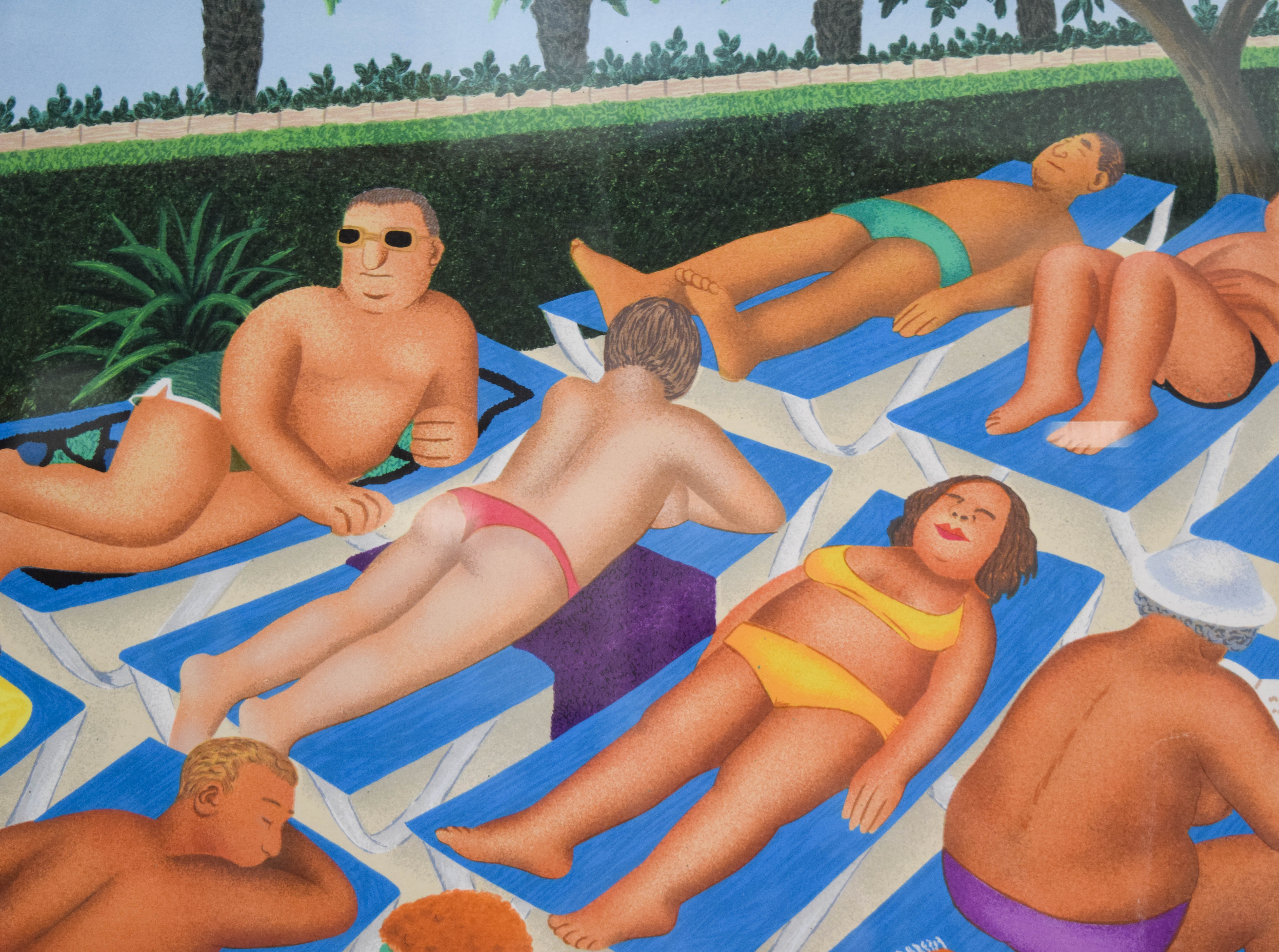 Beryl Cook Lithograph Tenerife Days