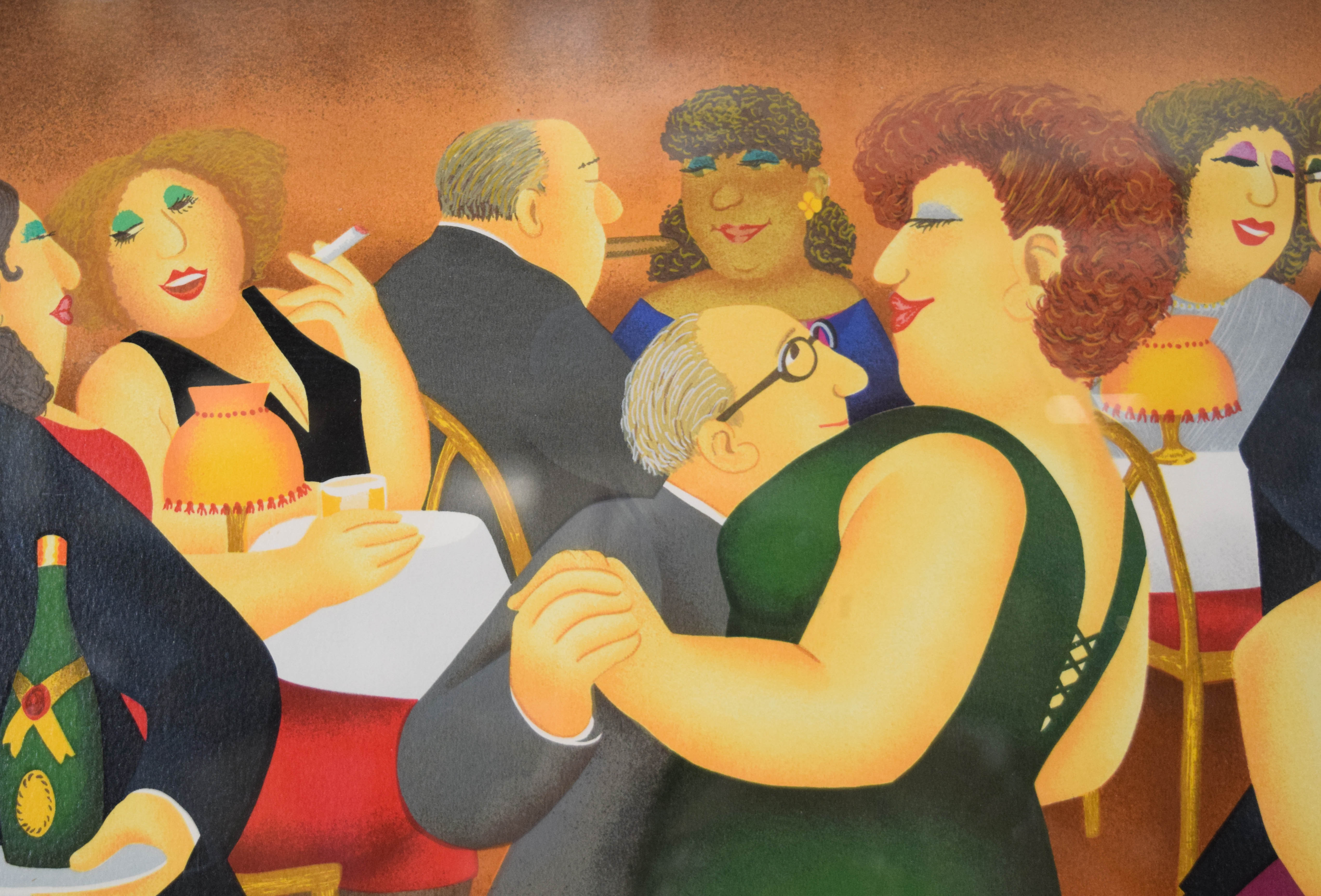 Beryl Cook Screenprint The Manipulators