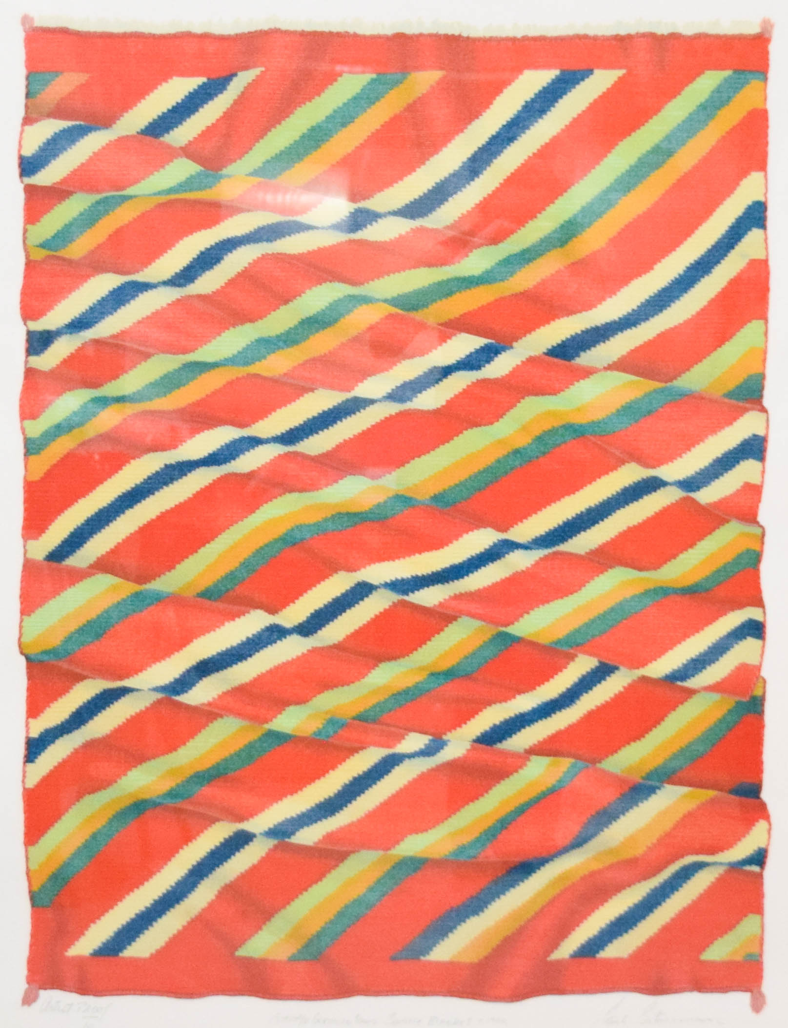 Jack Silverman Pair of Serigraphs Navajo Textile Designs