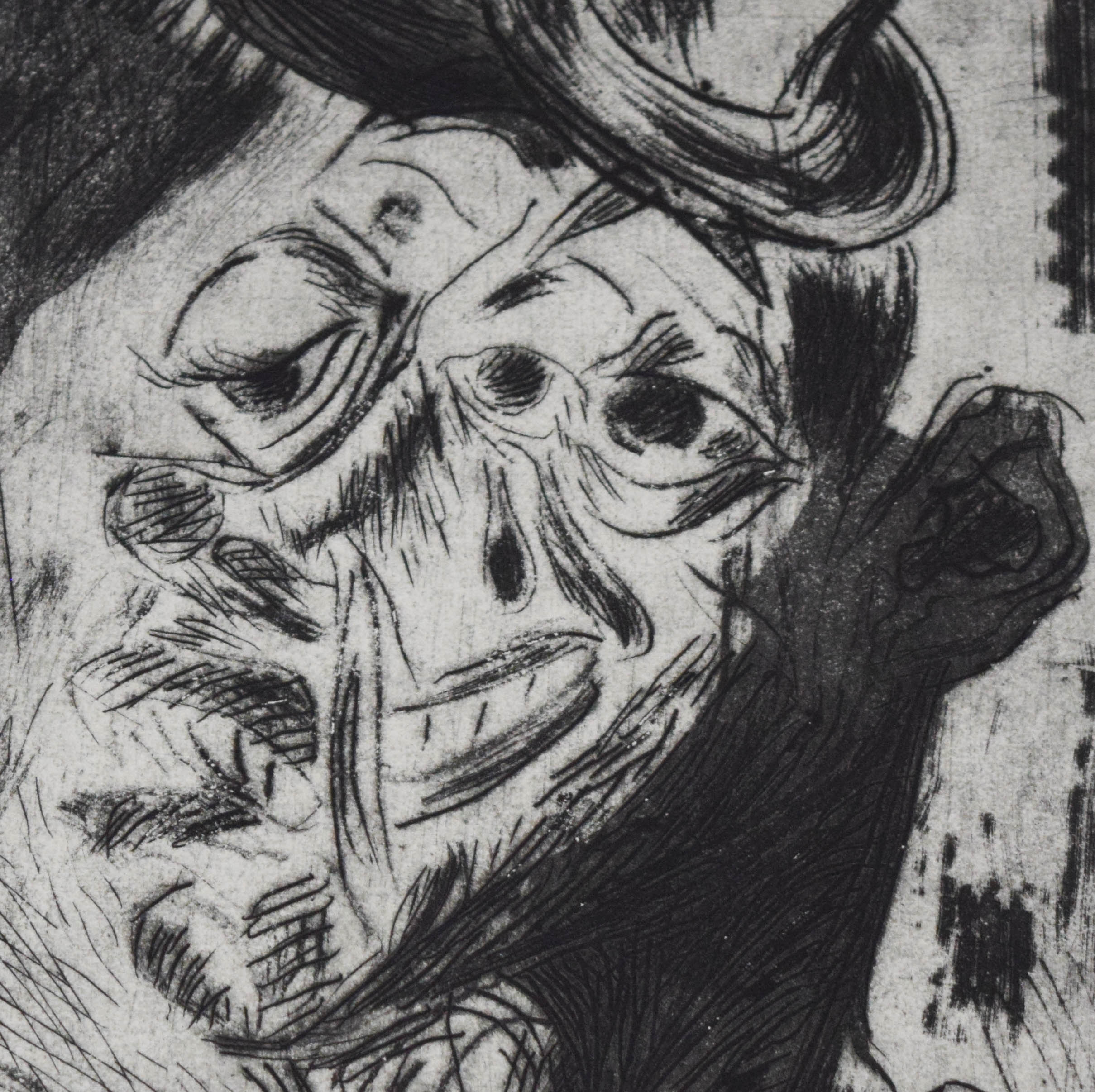 José Clemente Orozco Etching with Aquatint Payaso