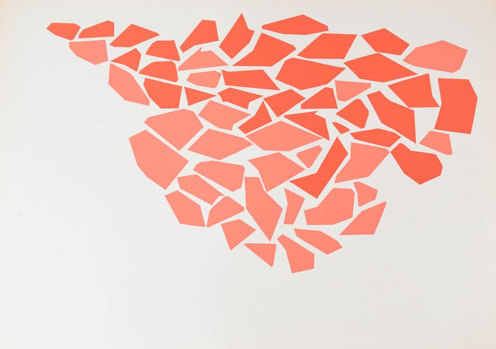 Lot 188: Robert Goodnough Screenprint Geometric Composition, 1968