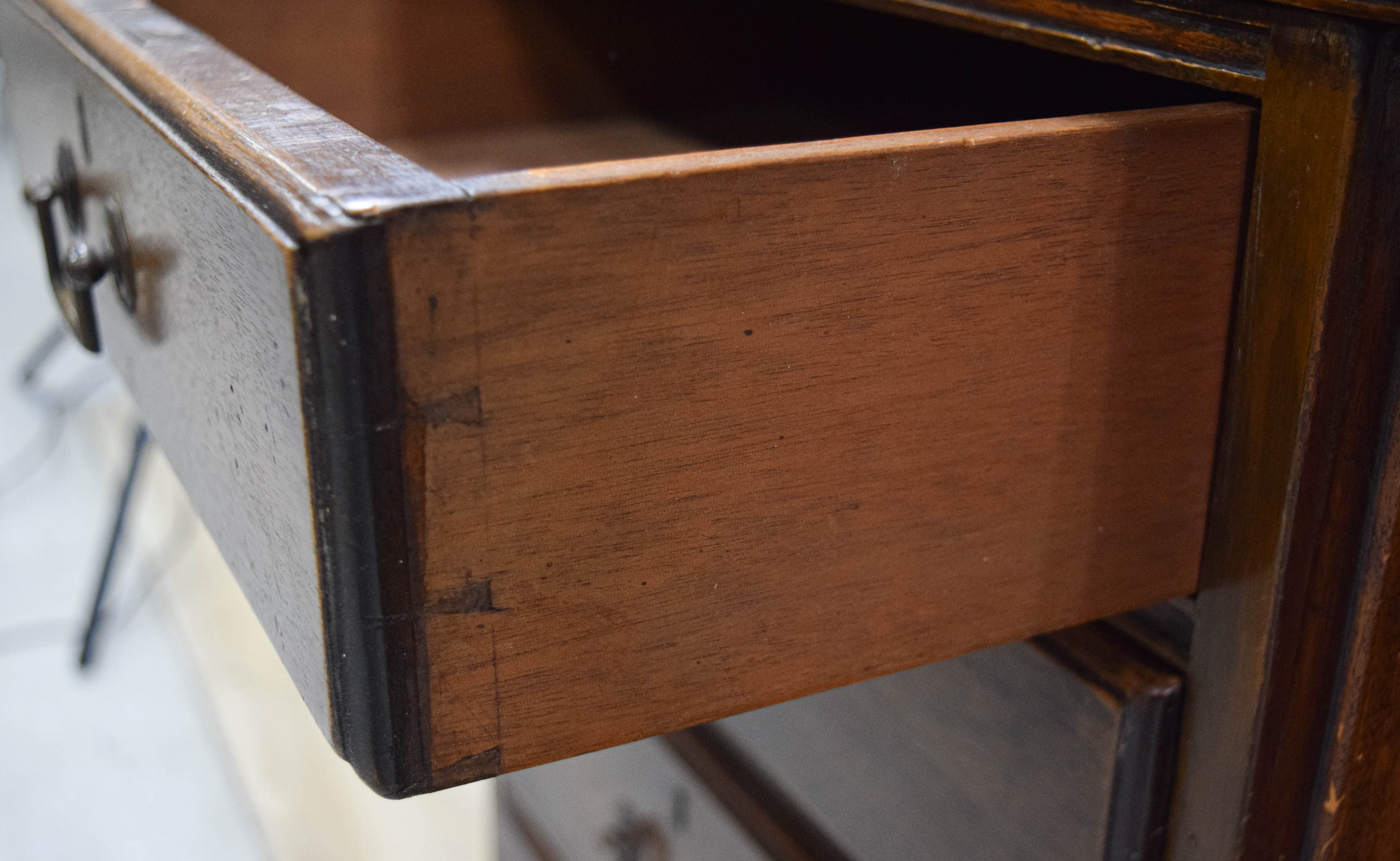 Large Traditional Mahogany Partners Pedestal Desk