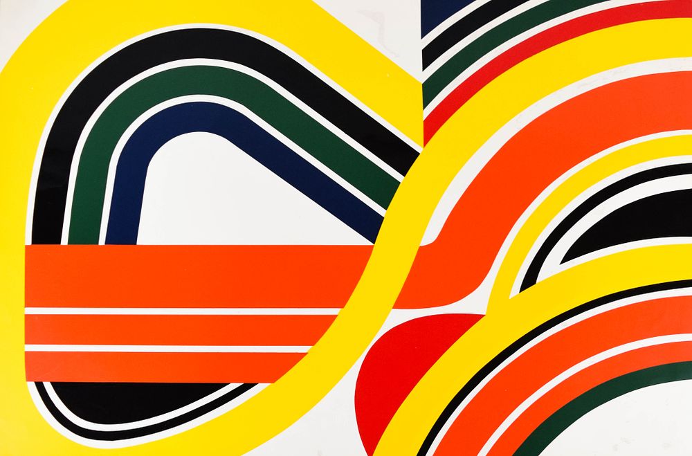 Lot 195: Jean Dewasne Screenprint Abstract Composition