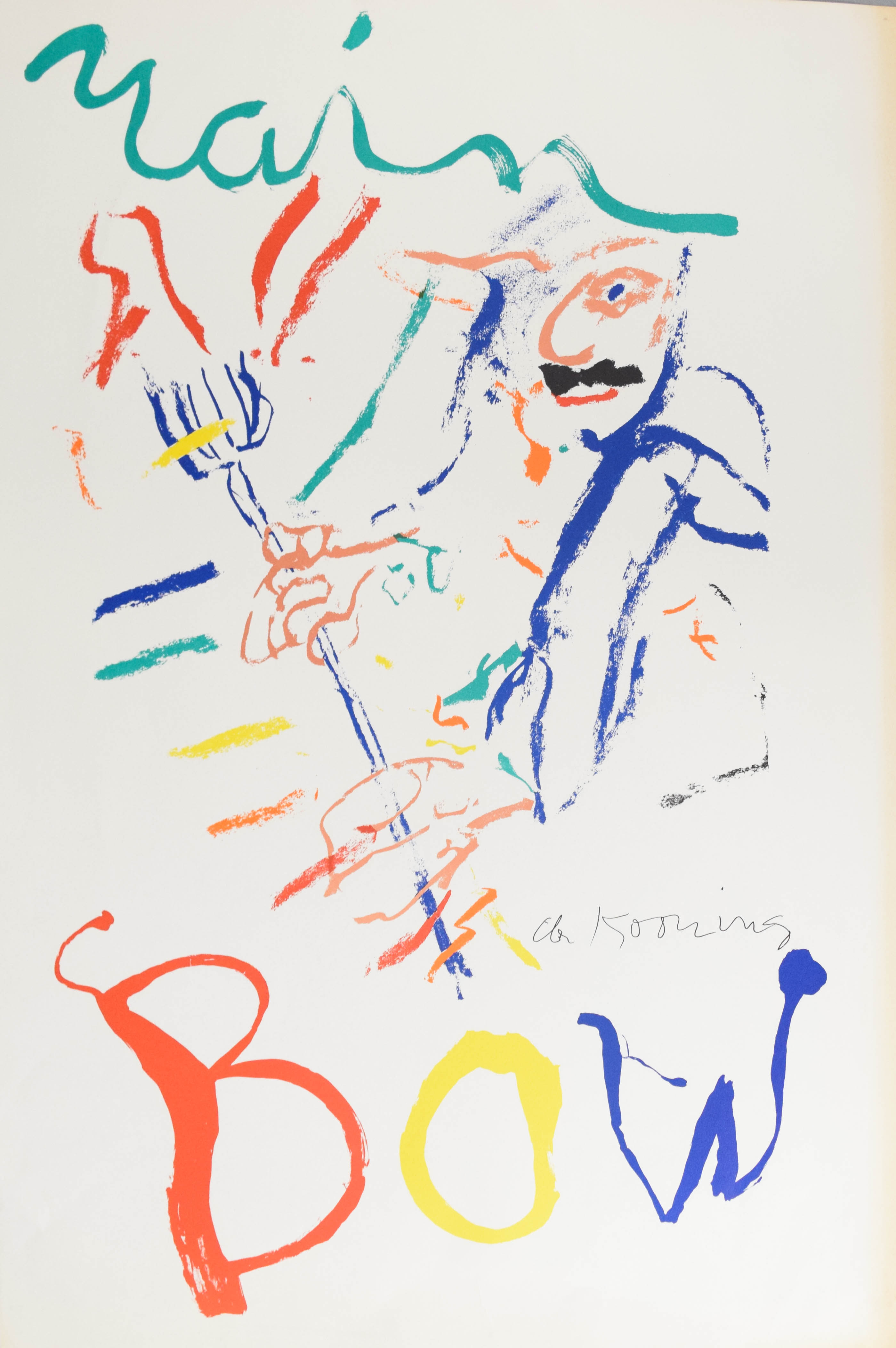 Willem de Kooning Lithograph Poster Thelonious Monk