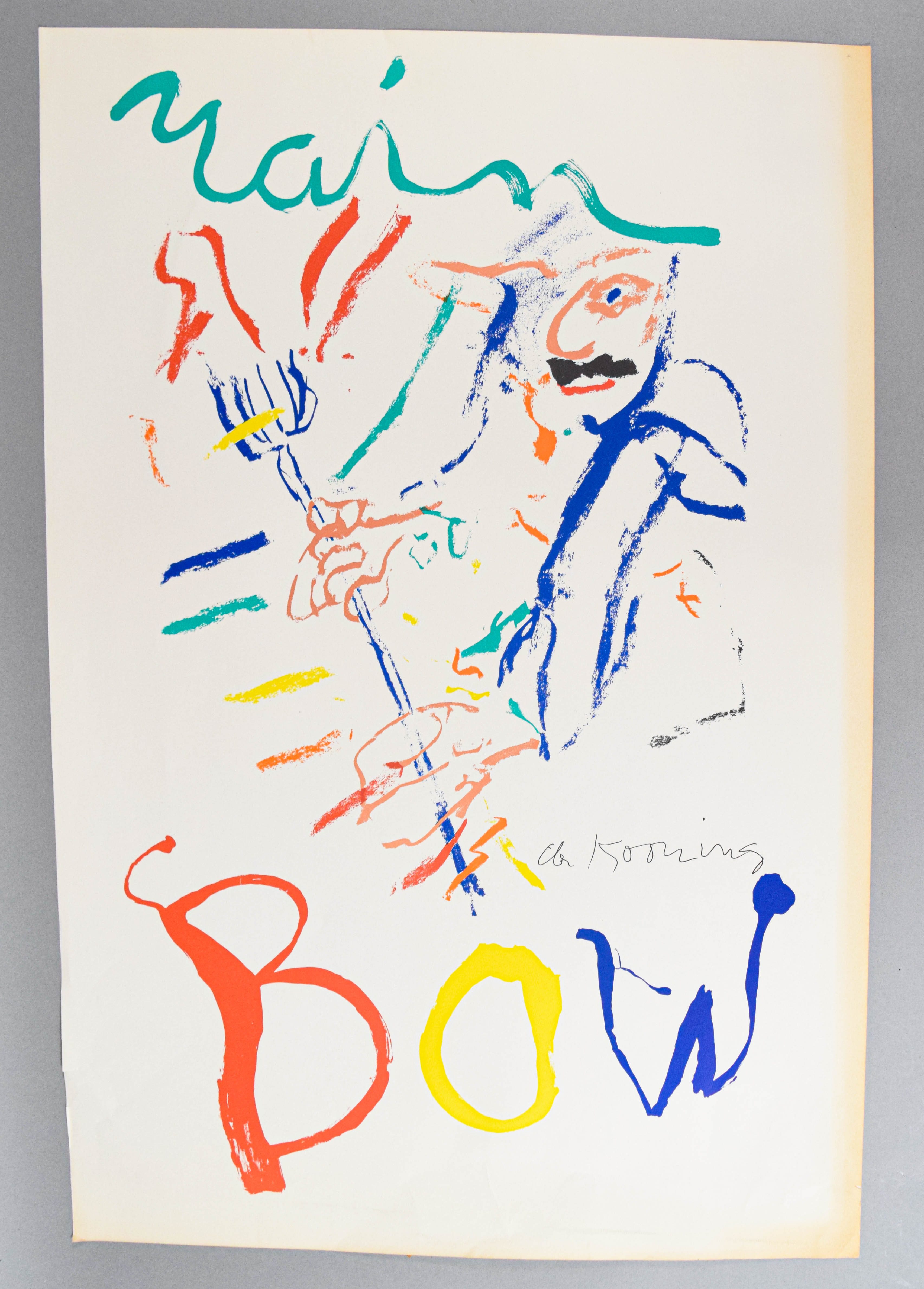Willem de Kooning Lithograph Poster Thelonious Monk