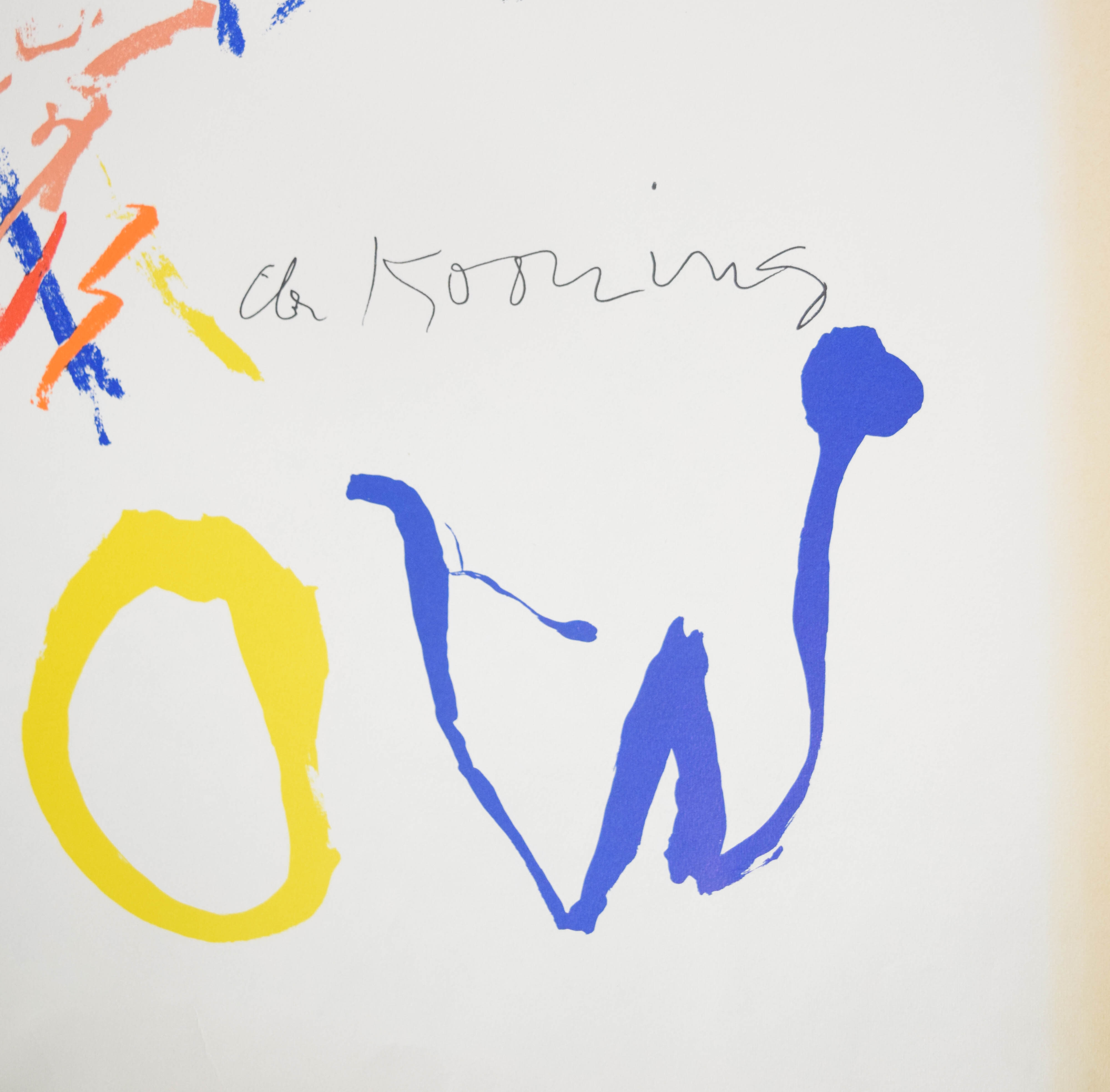 Willem de Kooning Lithograph Poster Thelonious Monk
