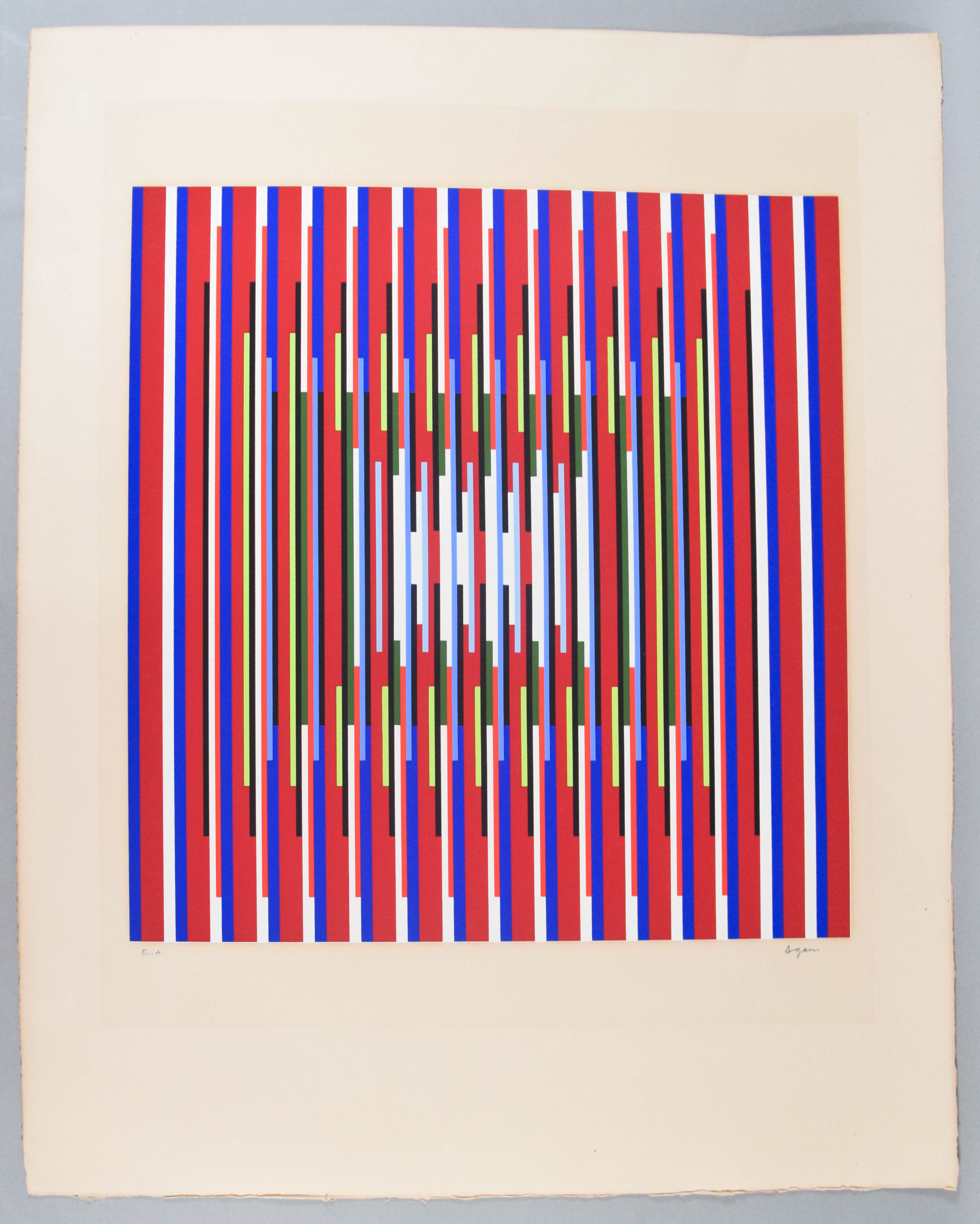 Yaacov Agam Serigraph Geometric Kinetic Composition