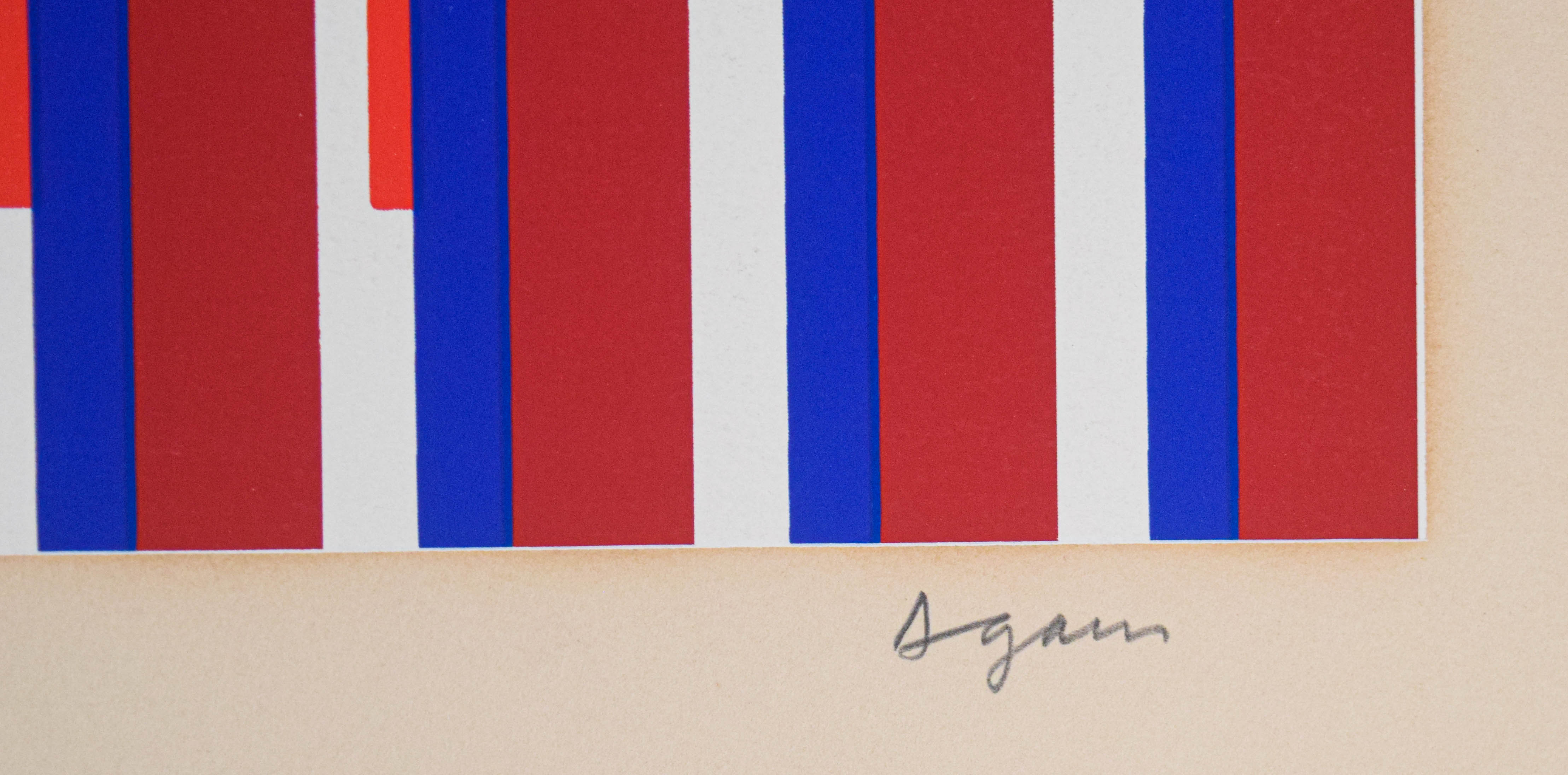 Yaacov Agam Serigraph Geometric Kinetic Composition