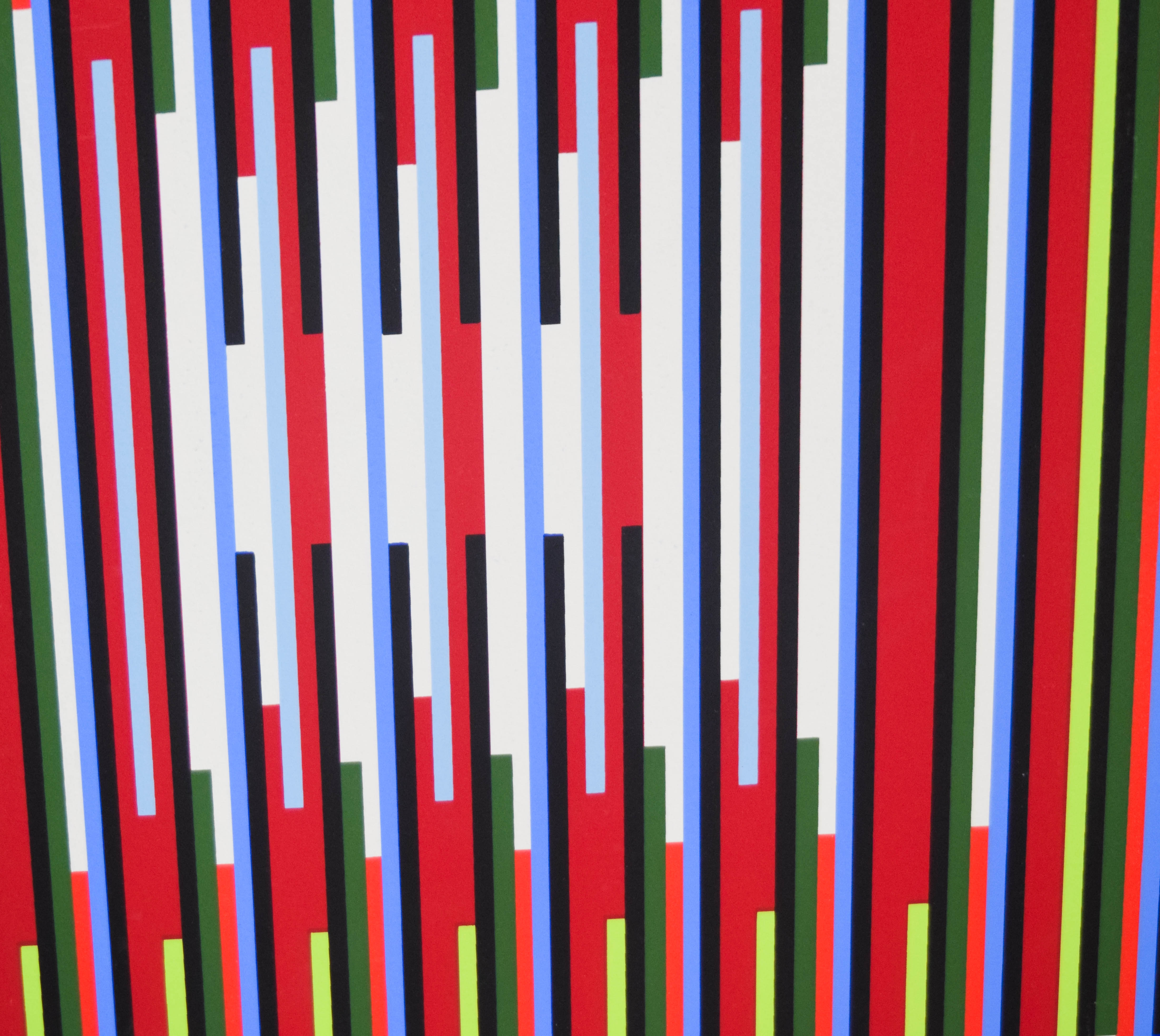 Yaacov Agam Serigraph Geometric Kinetic Composition