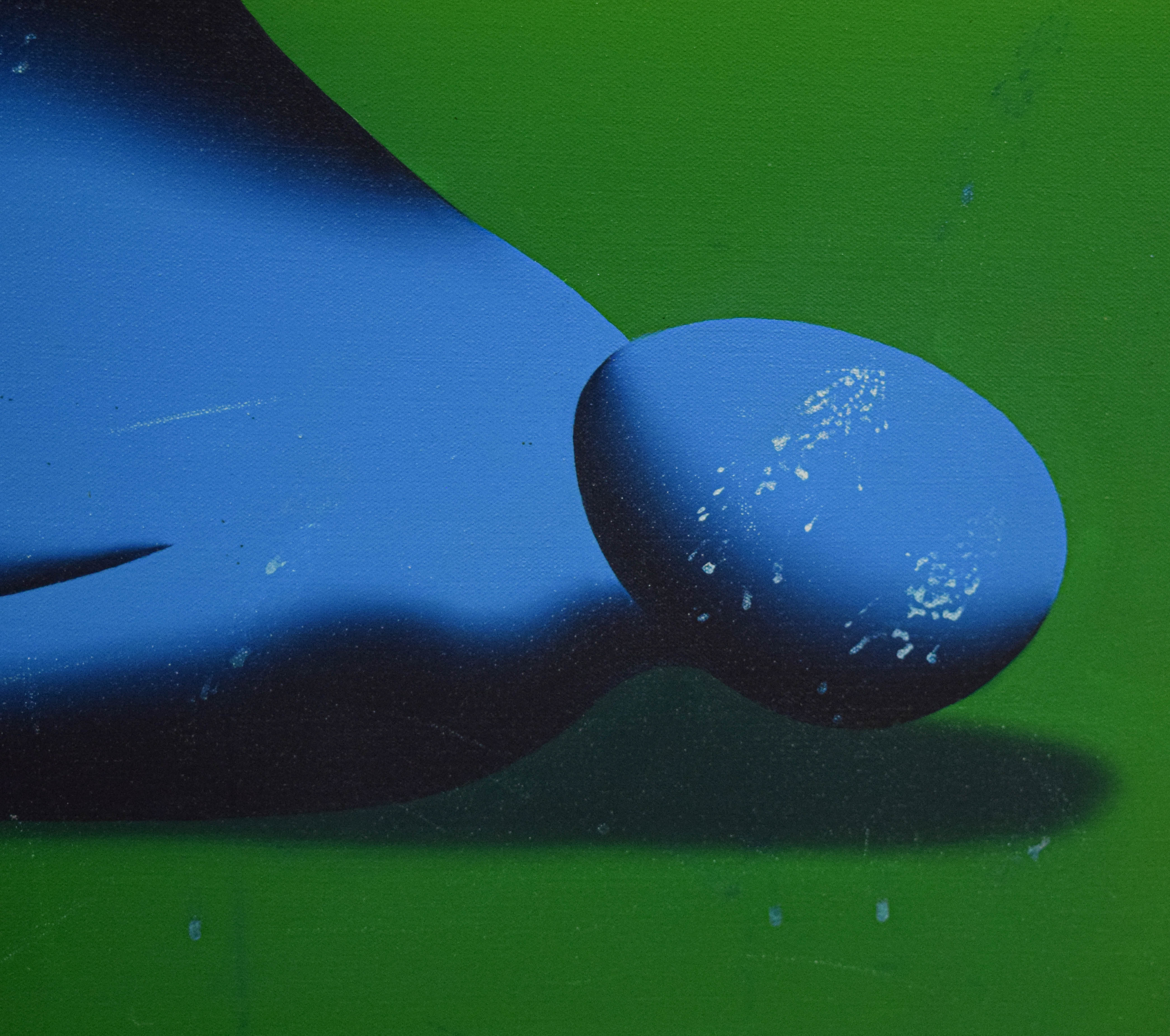 Mark Kostabi Oil on Canvas Untitled, 1998