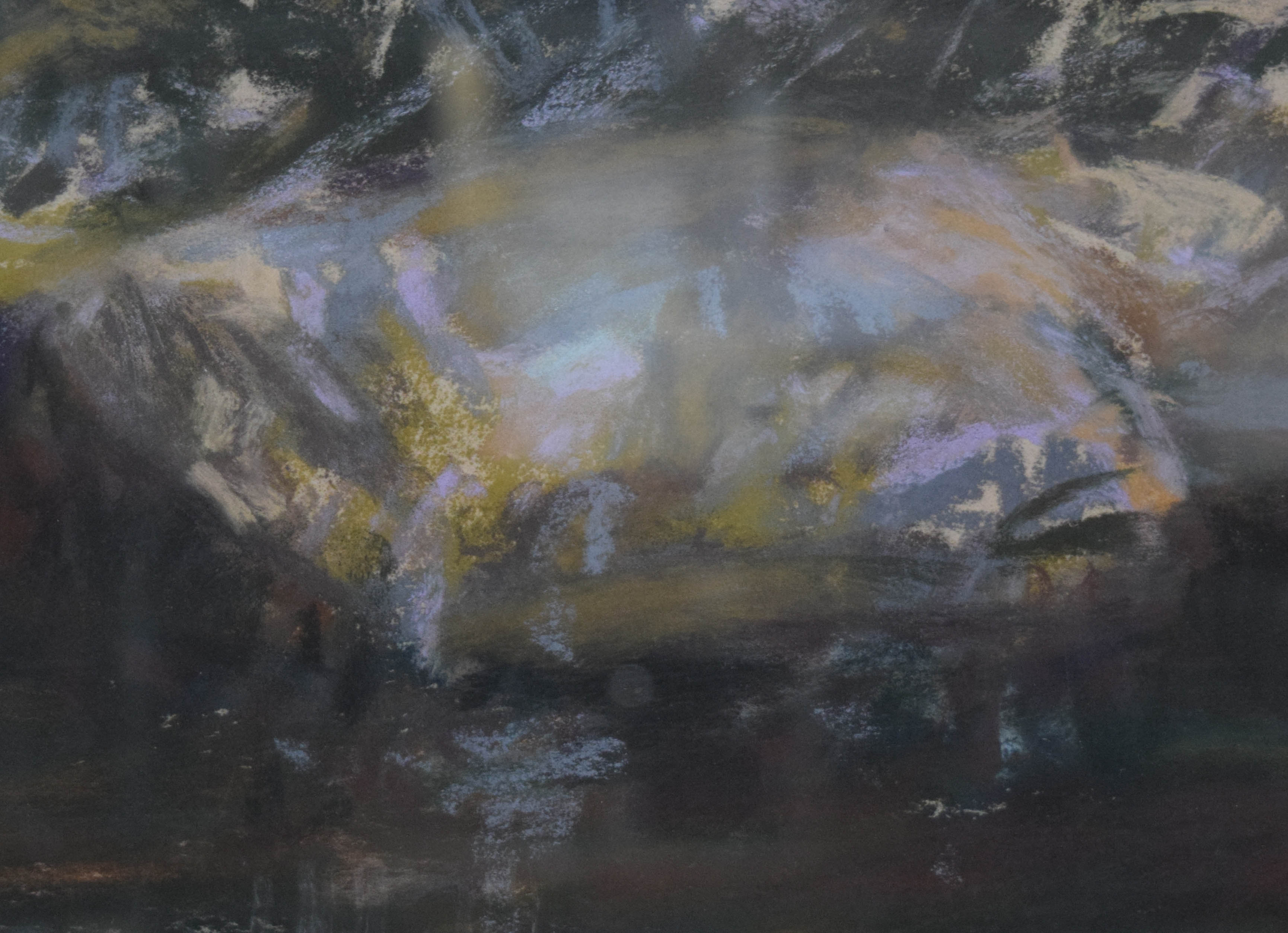 Richard Segalman Pastel Woman Wading in a Stream