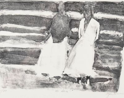Richard Segalman (American, 1934-2021) 'To Sea' (Signed). Richard Segalman (American 