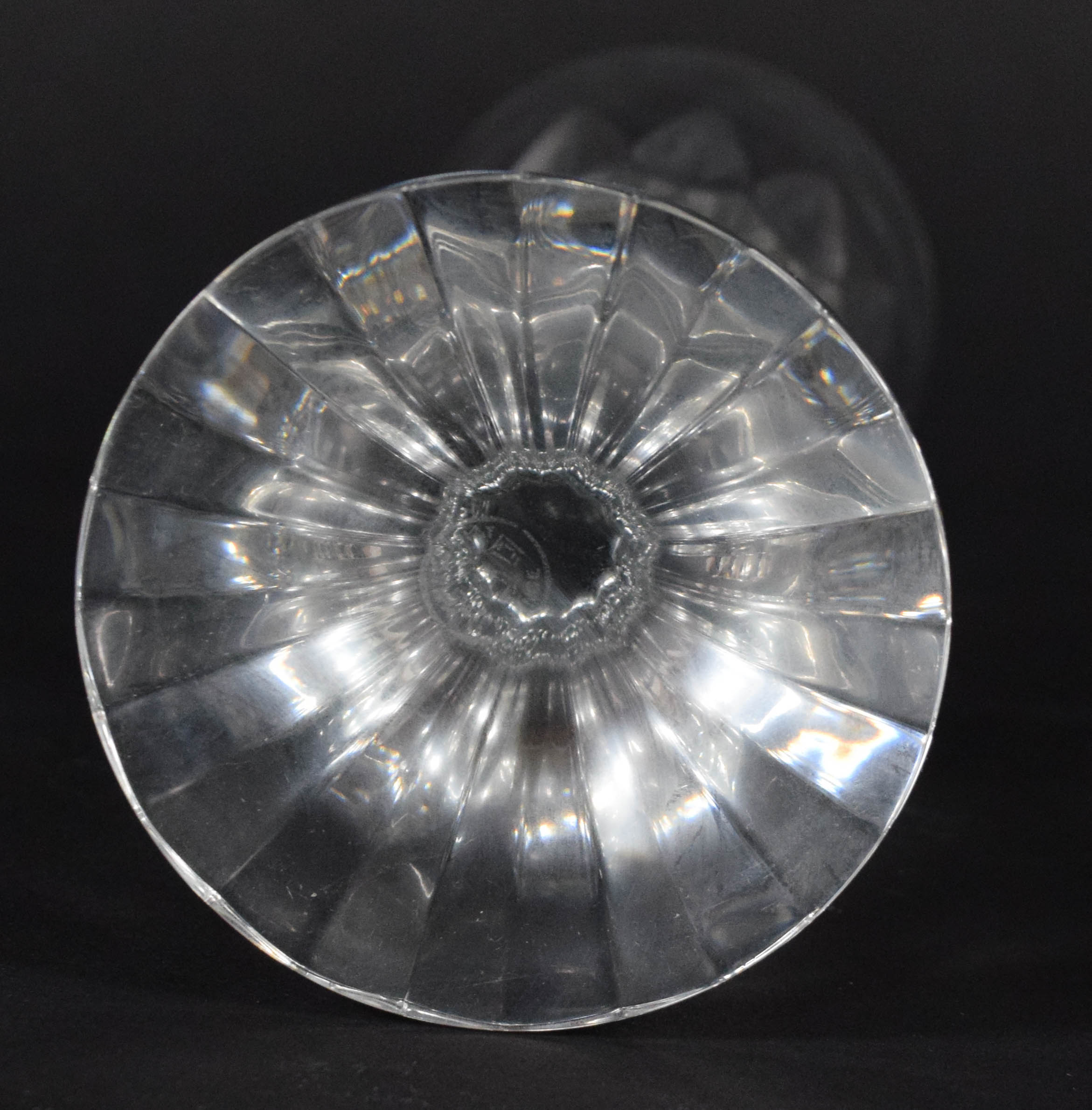 A Set of 12 Baccarat D'Assas Pattern Cut Crystal Stemware