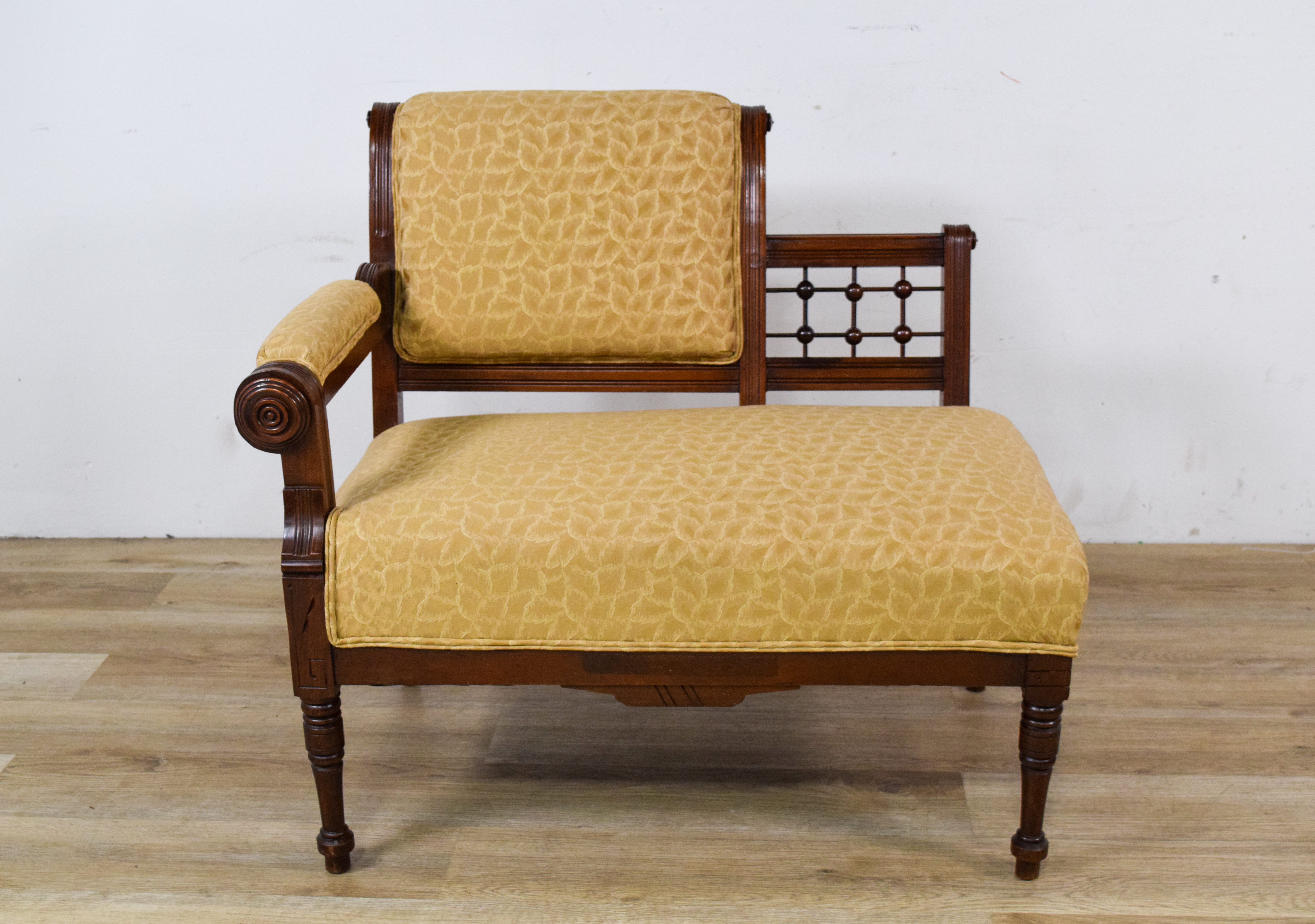 Pair of Victorian Eastlake Style Asymmetrical Settees