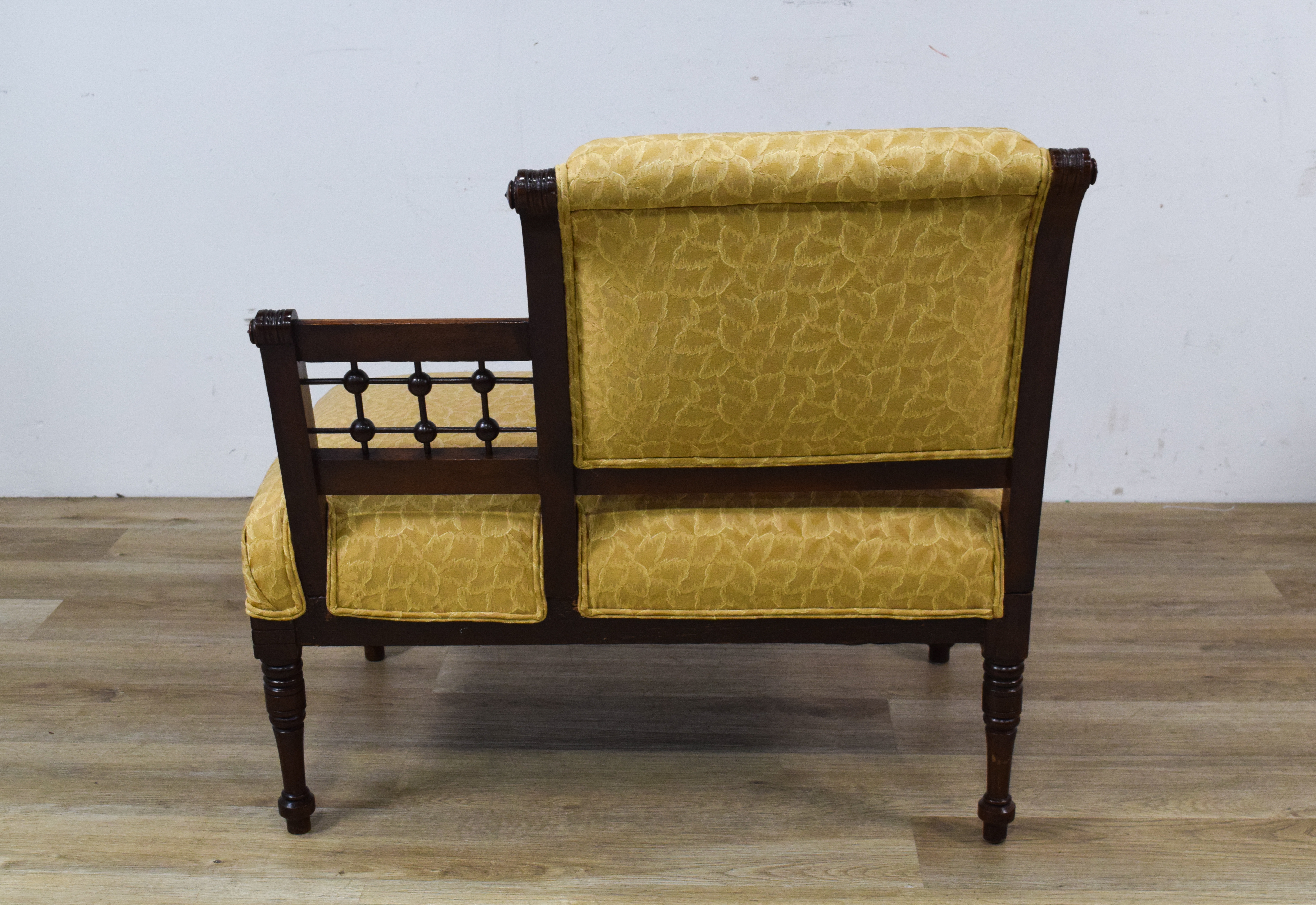 Pair of Victorian Eastlake Style Asymmetrical Settees