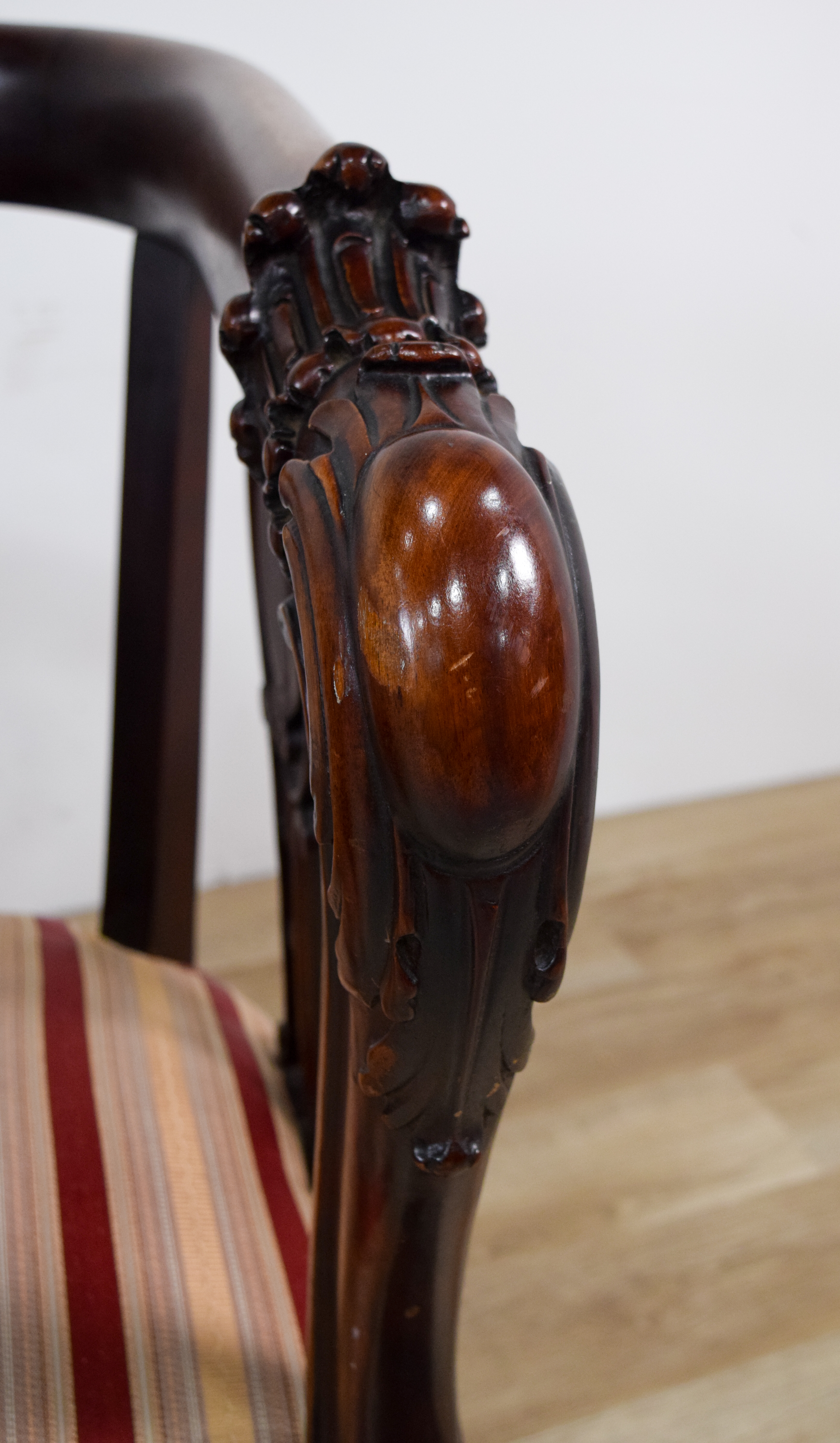 Pair of Chippendale Style Barrel-Back Tub Armchairs