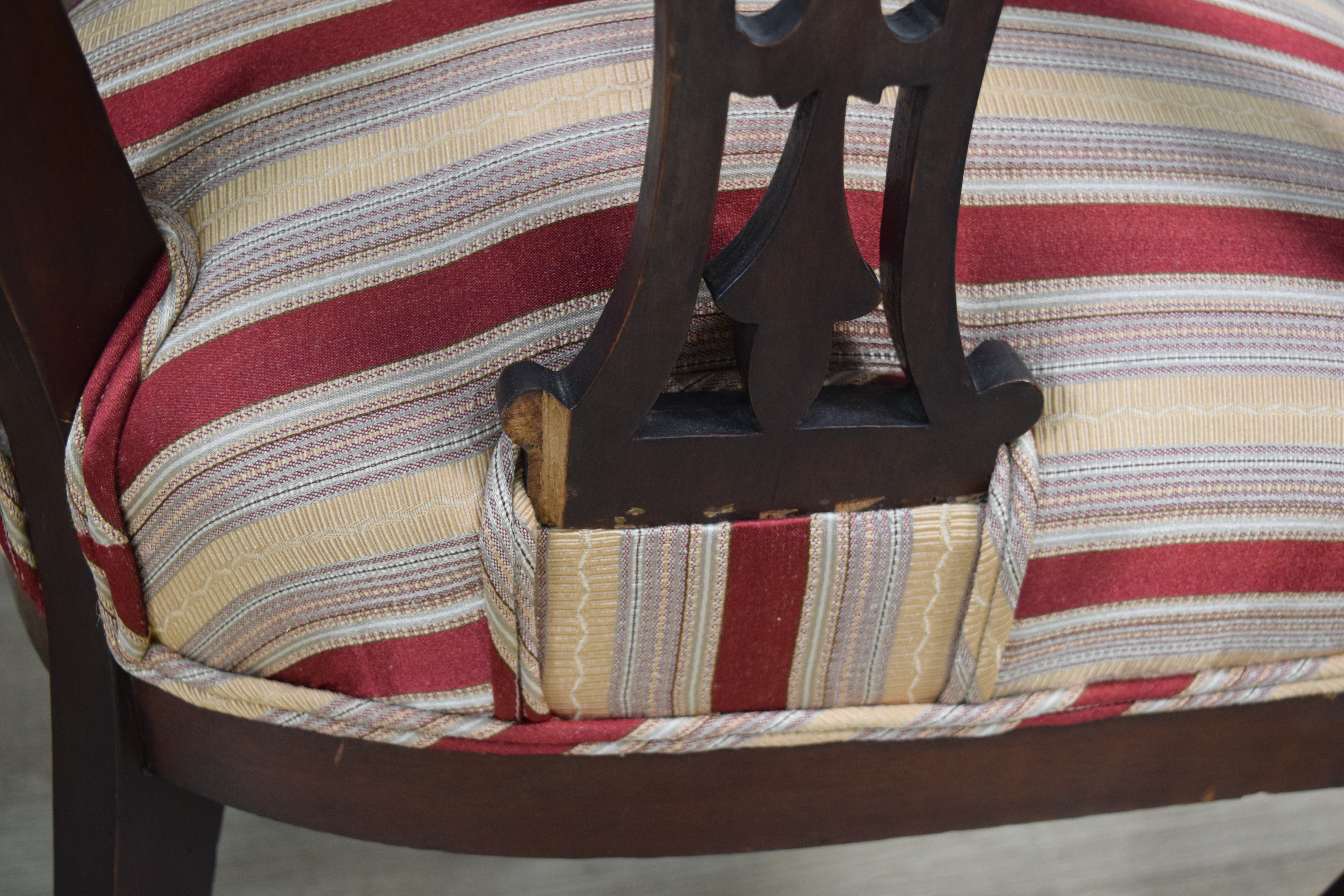Pair of Chippendale Style Barrel-Back Tub Armchairs