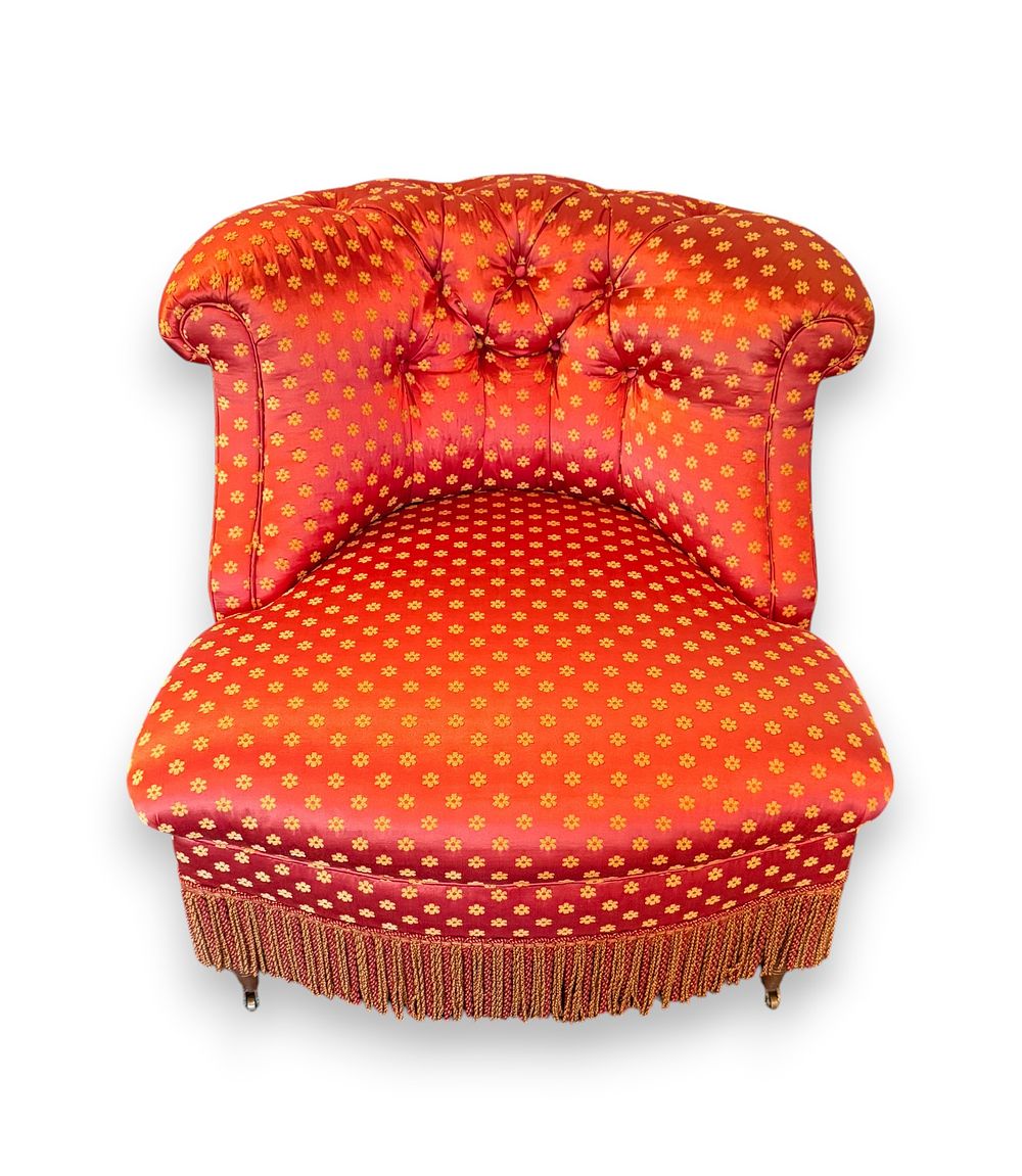 Lot 311: O. Henry House Upholstered Slipper Chair