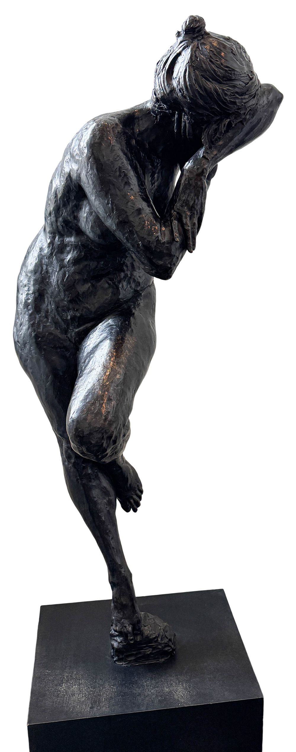 Lot 332: Gary Weisman Large-Scale Bronze Sculpture of a Nude Female Figure
