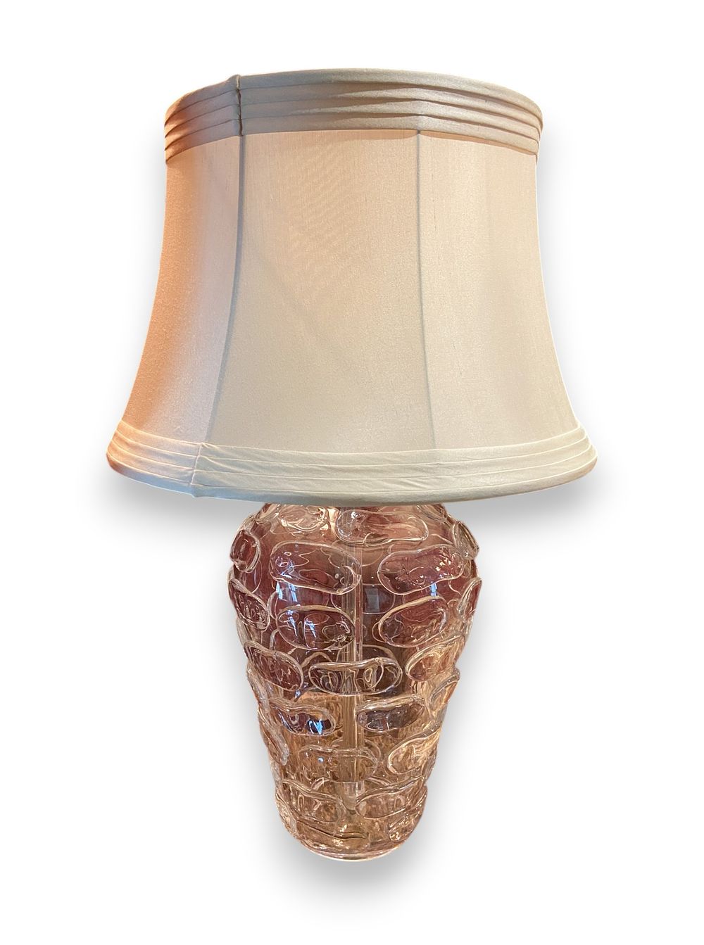 Lot 355: Attributed to Vaughan Textured Glass Table Lamp