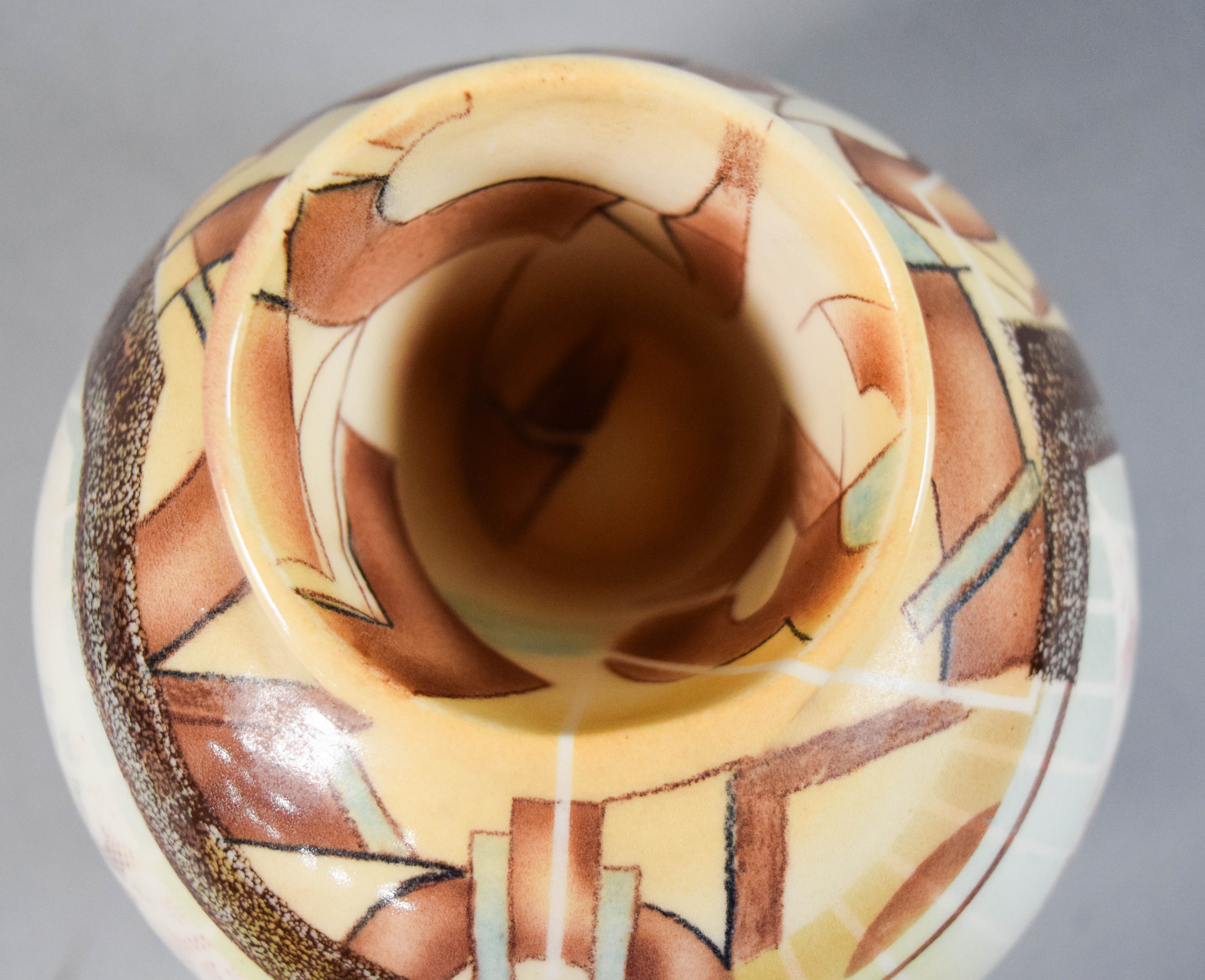 Studio Pottery Asymmetric Globe Vessel