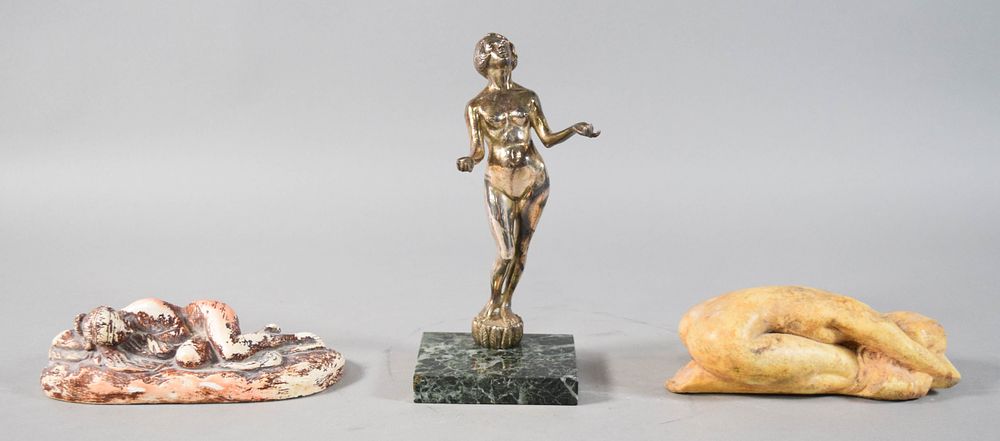 Lot 164: Group of 3 Decorative Nude Sculptures