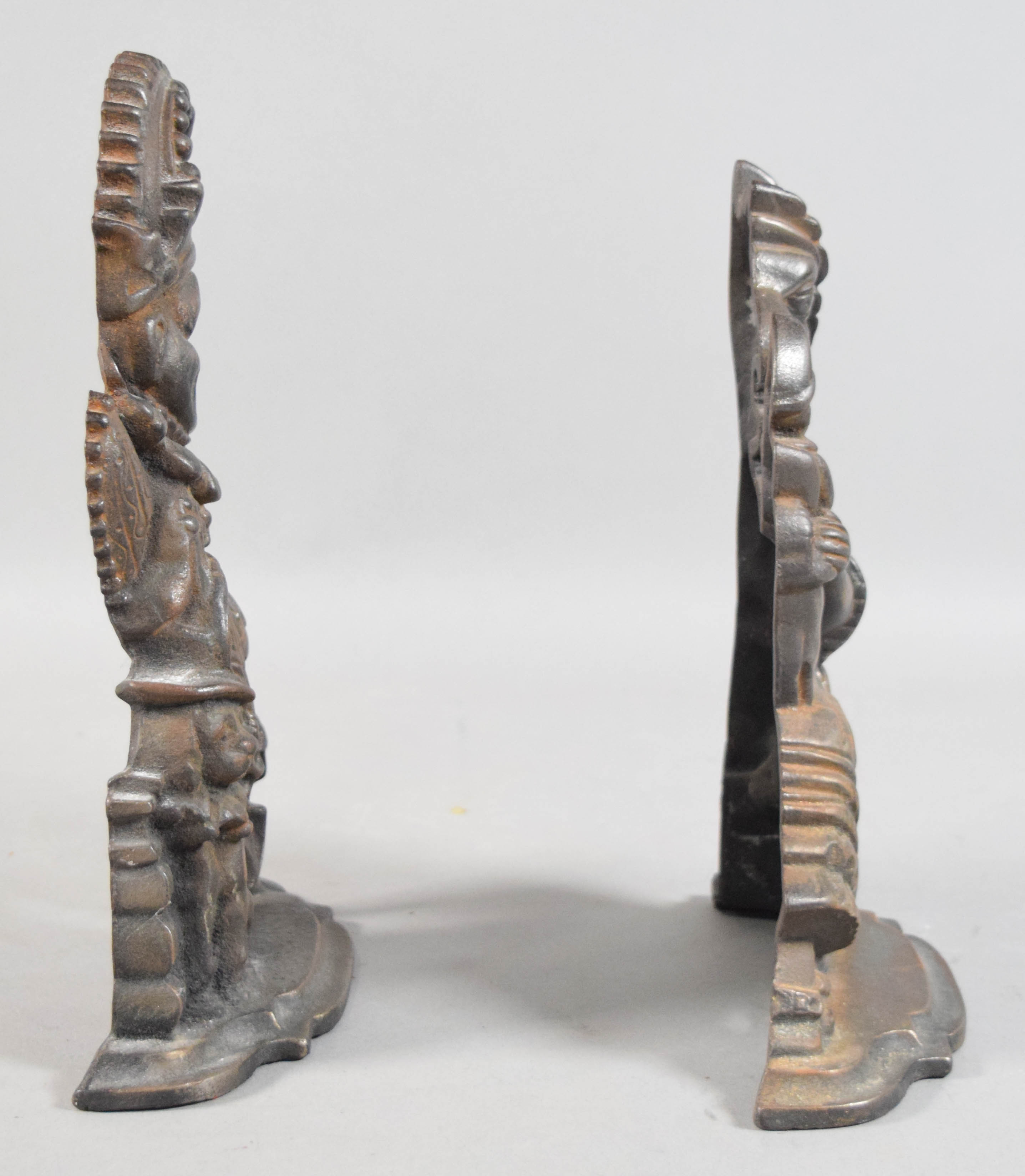 Pair of Cast Iron Punch and Judy Doorstops