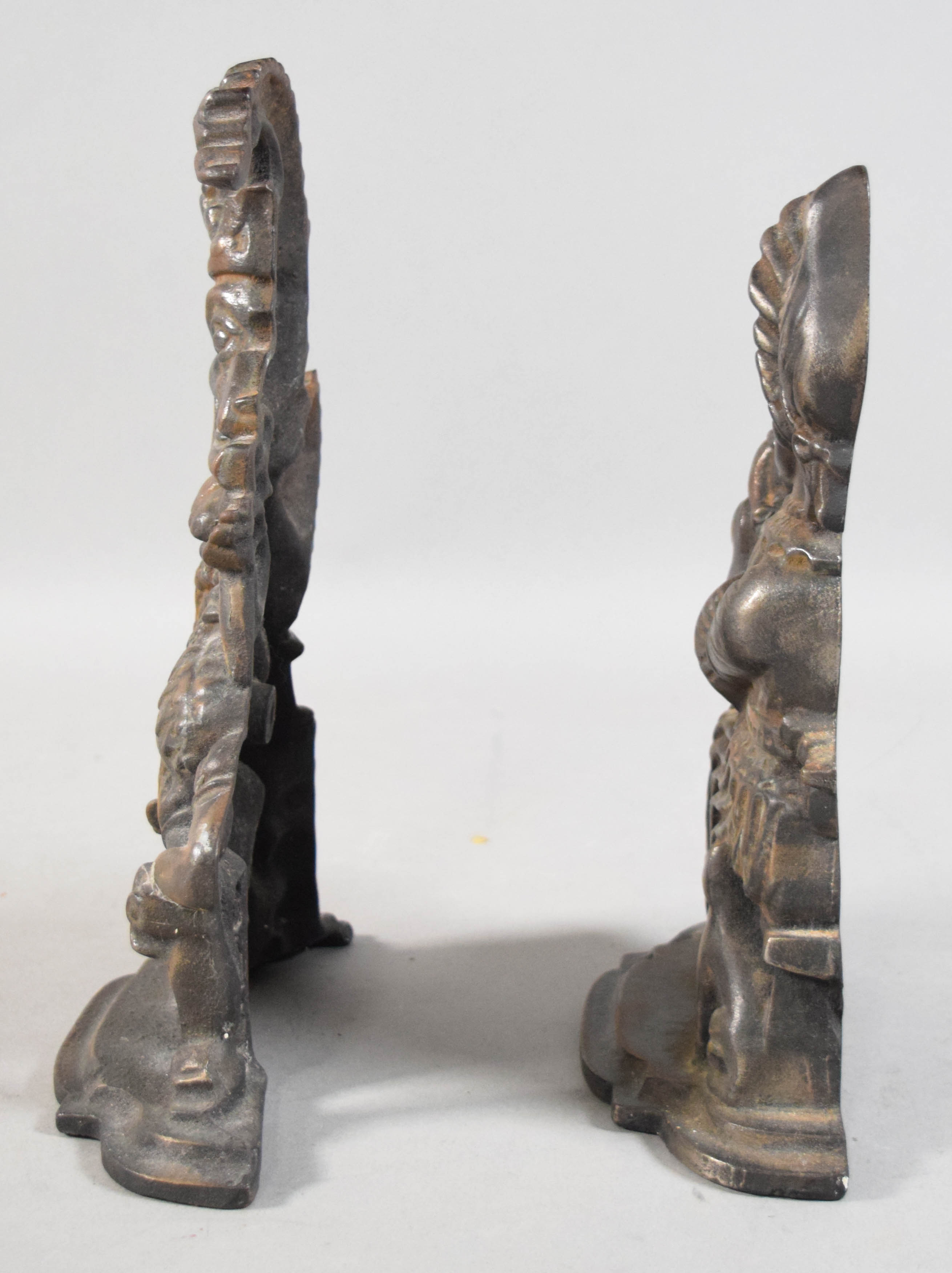 Pair of Cast Iron Punch and Judy Doorstops