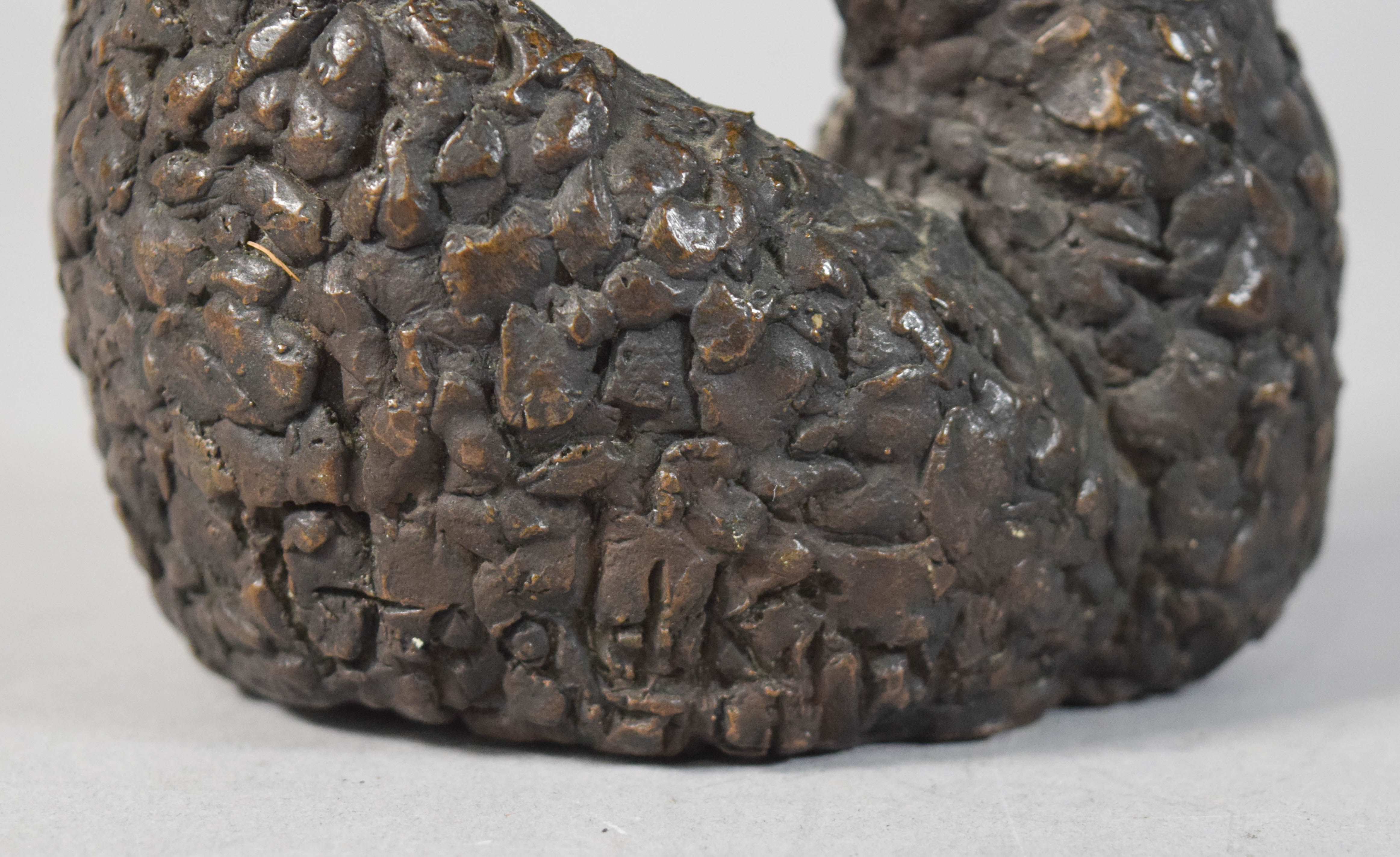 Pair of Modernist Bronze Biomorphic Sculptures