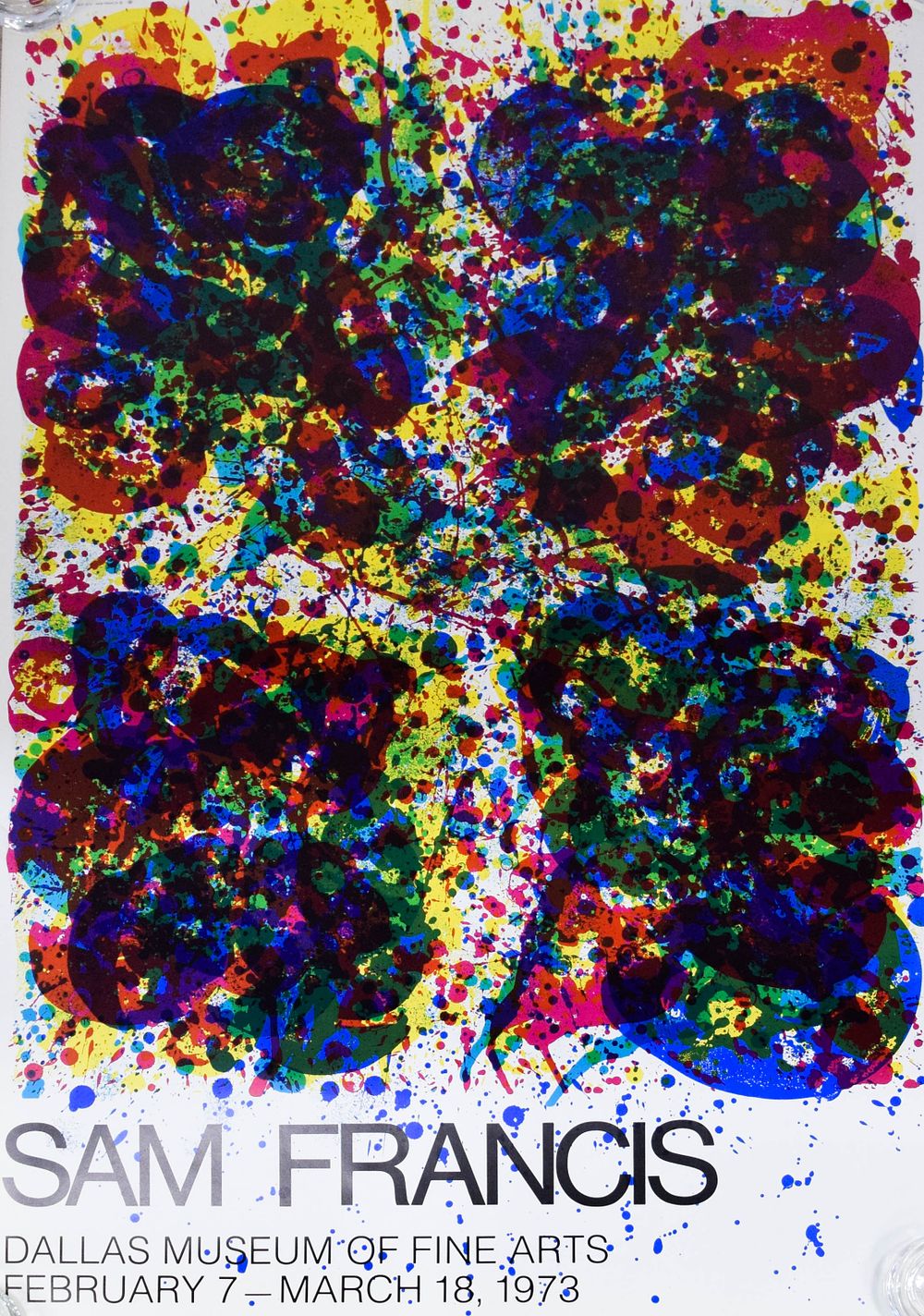 Lot 264: Sam Francis Lithograph Dallas Museum of Fine Arts Exhibition Poster