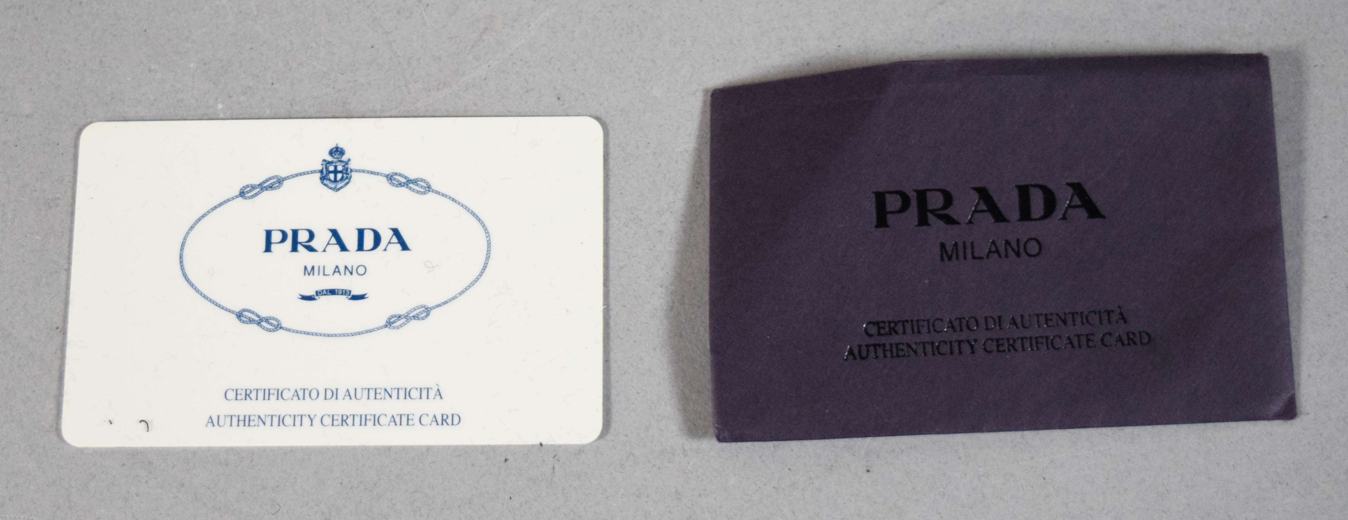 Prada Black Velvet Pouch with Authenticity Card