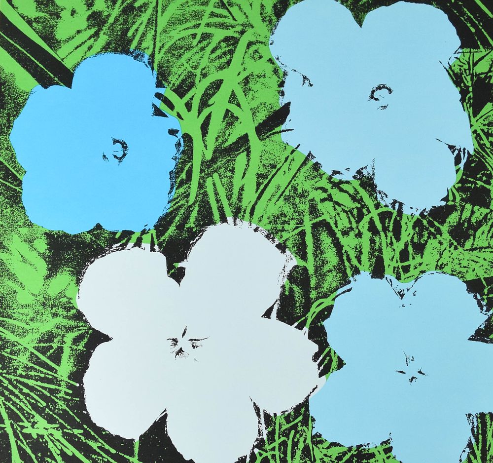 Lot 315: After Andy Warhol Serigraph Flowers Nouvelles Images