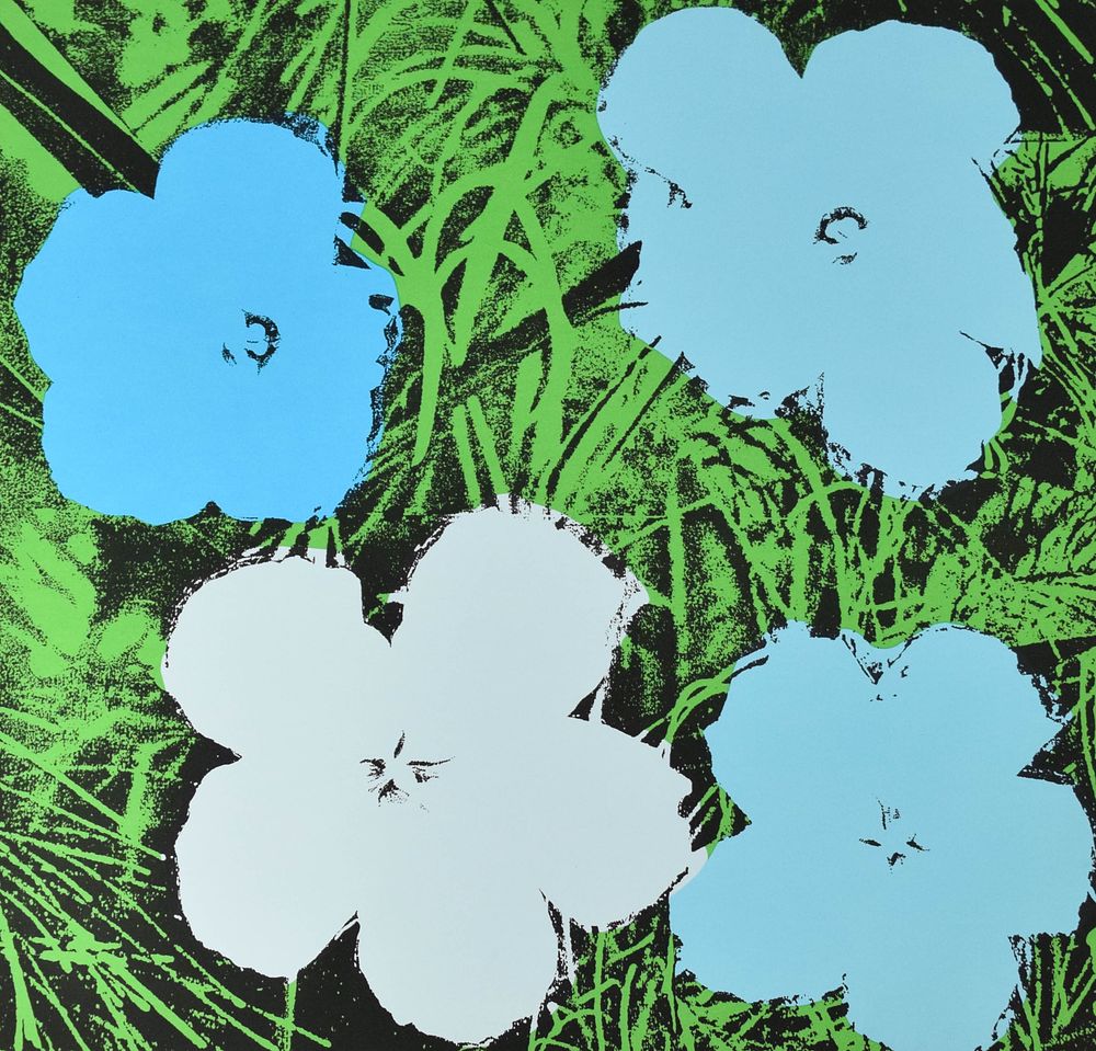 Lot 256: After Andy Warhol Serigraph Flowers Nouvelles Images