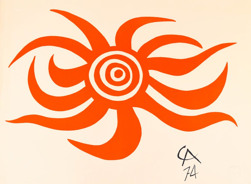 Lot 253: Alexander Calder Lithograph Sunburst