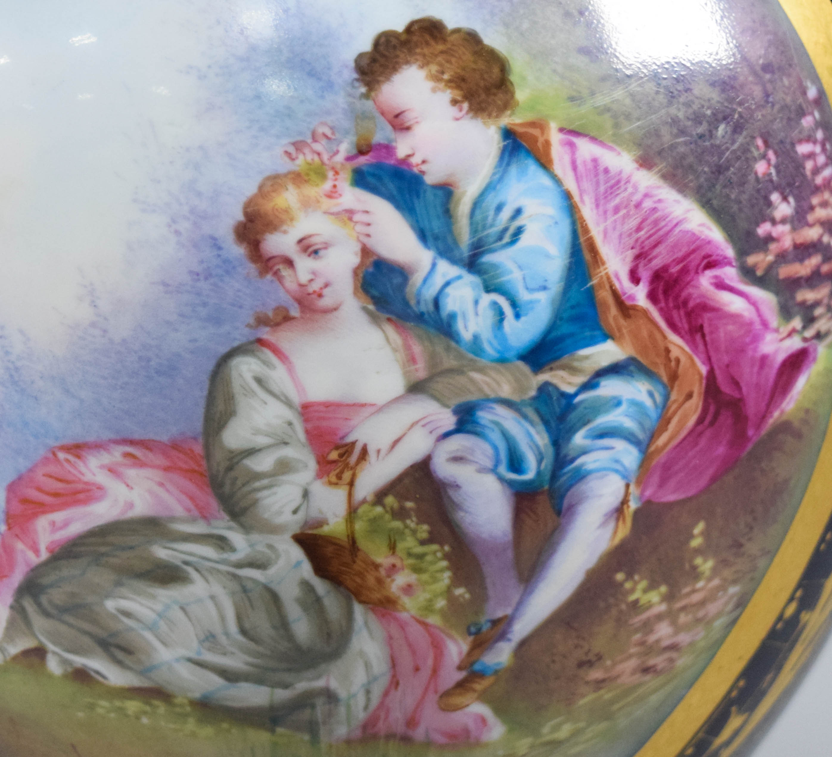 Late 19th Century French Cobalt Blue Porcelain and Ormolu Mounted Urn