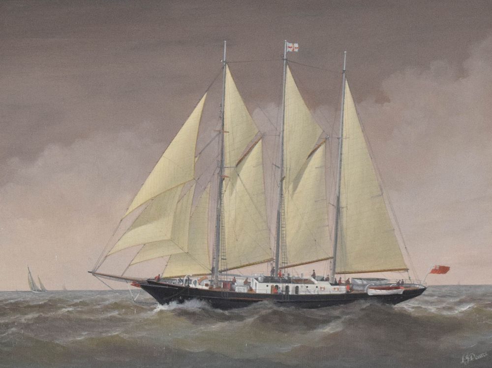 Lot 191: Leonard John Pearce Oil on Board Sir Winston Churchill