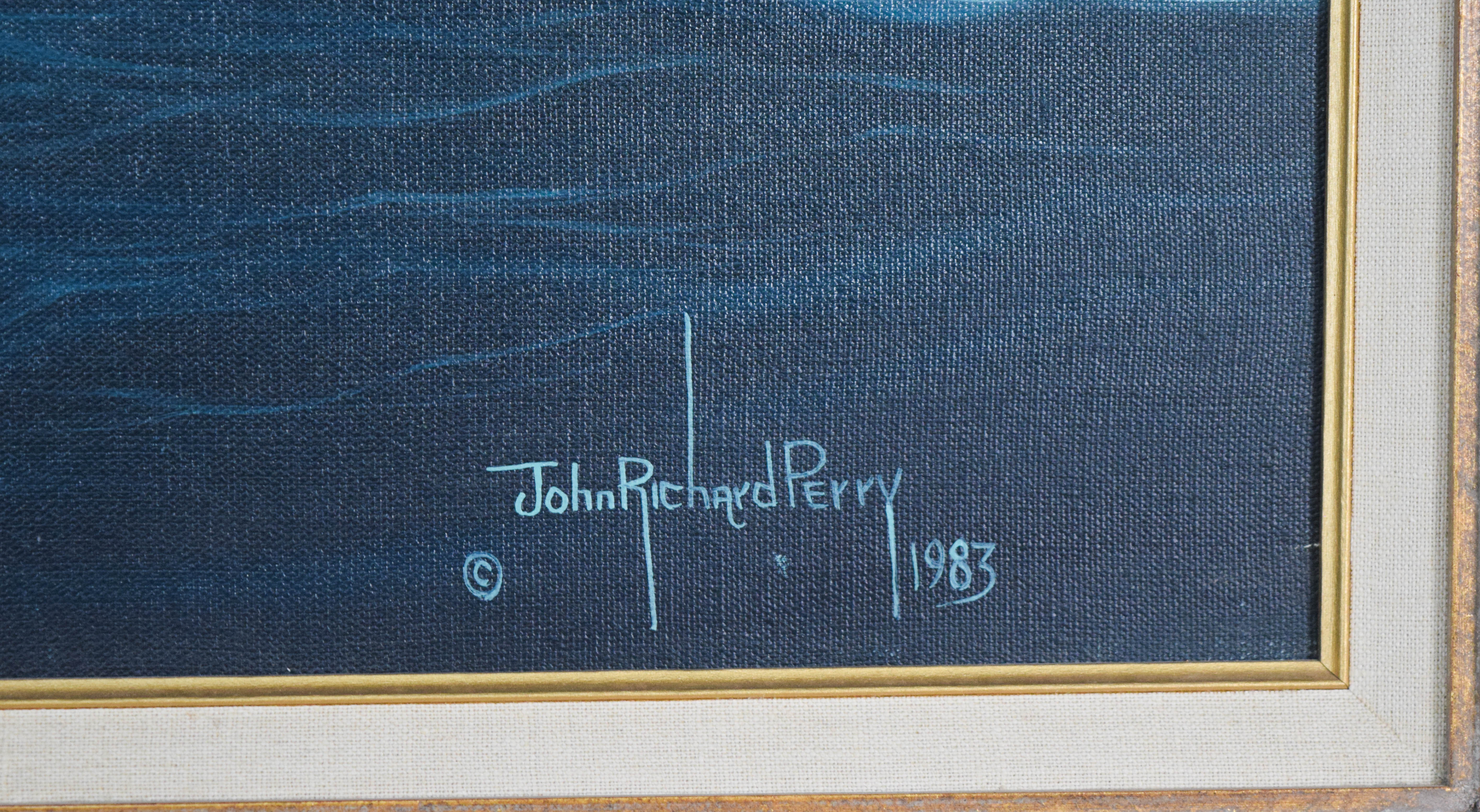 John Richard Perry Oil on Canvas Ship Torrens