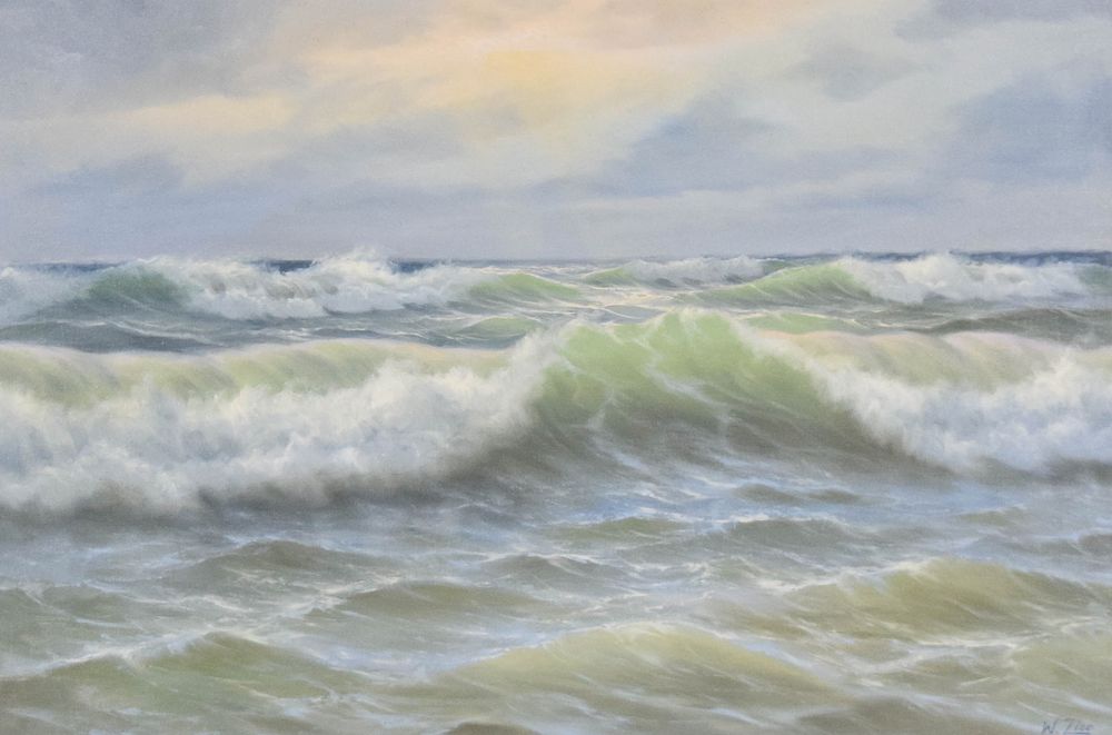 Lot 203: Wolmer Zier Oil on Canvas Seascape
