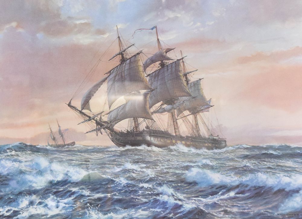 Lot 187: Roy Cross, Constitution, Limited Edition Maritime Print
