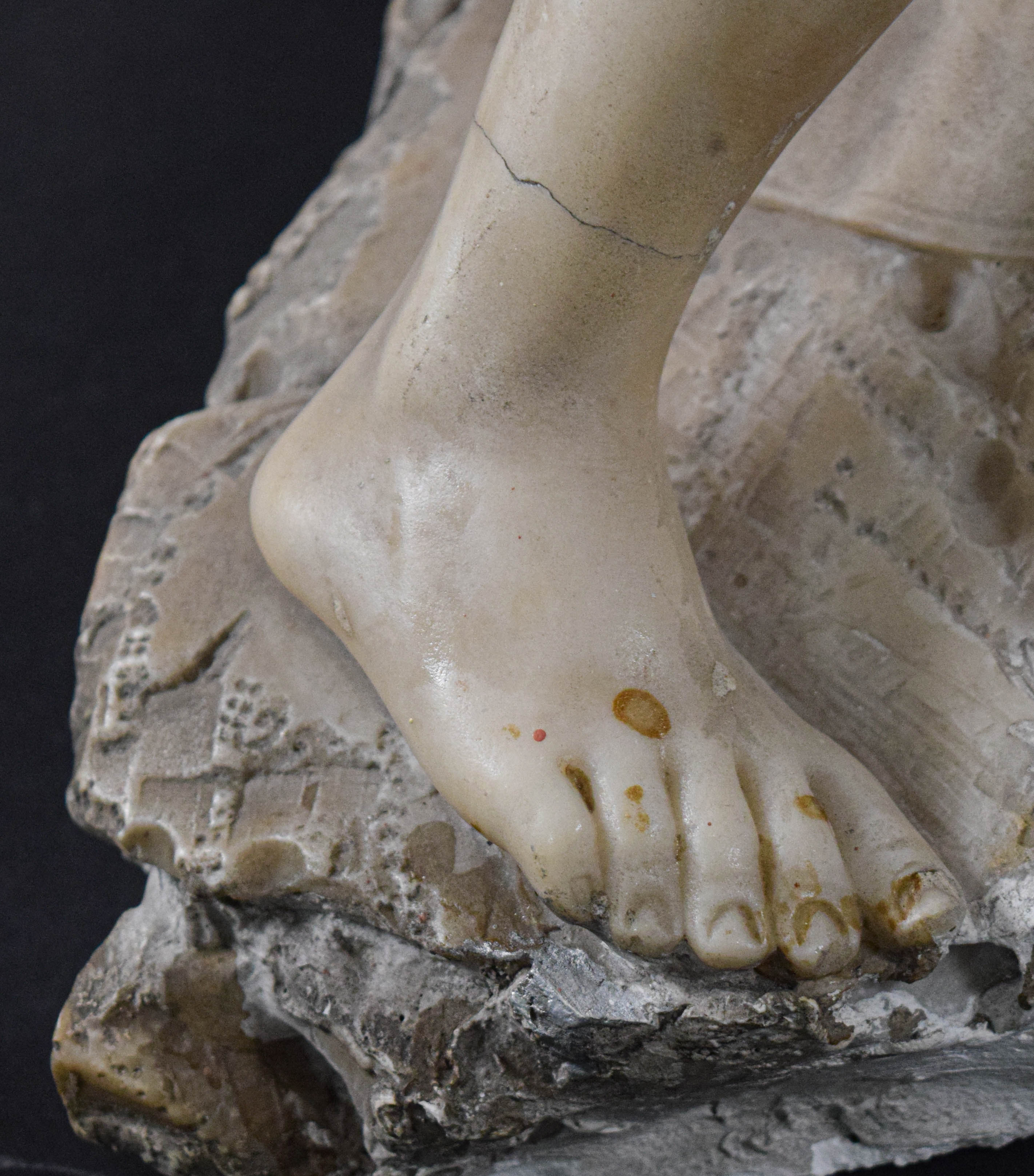 After Antonio Canova Alabaster Sculpture Psyche Revived by Cupid's Kiss