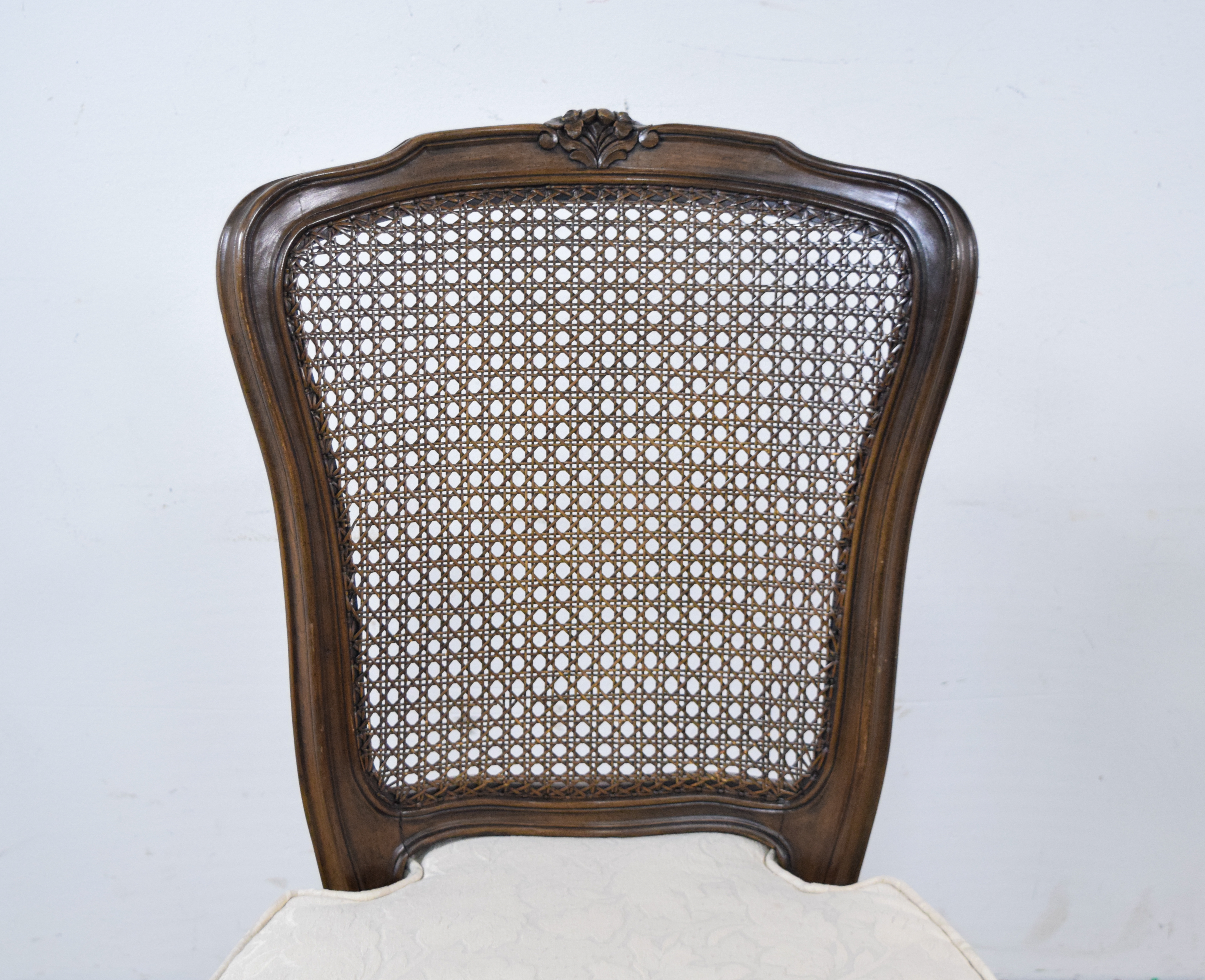 A Pair of Louis XV Style Cane Back Side Chairs