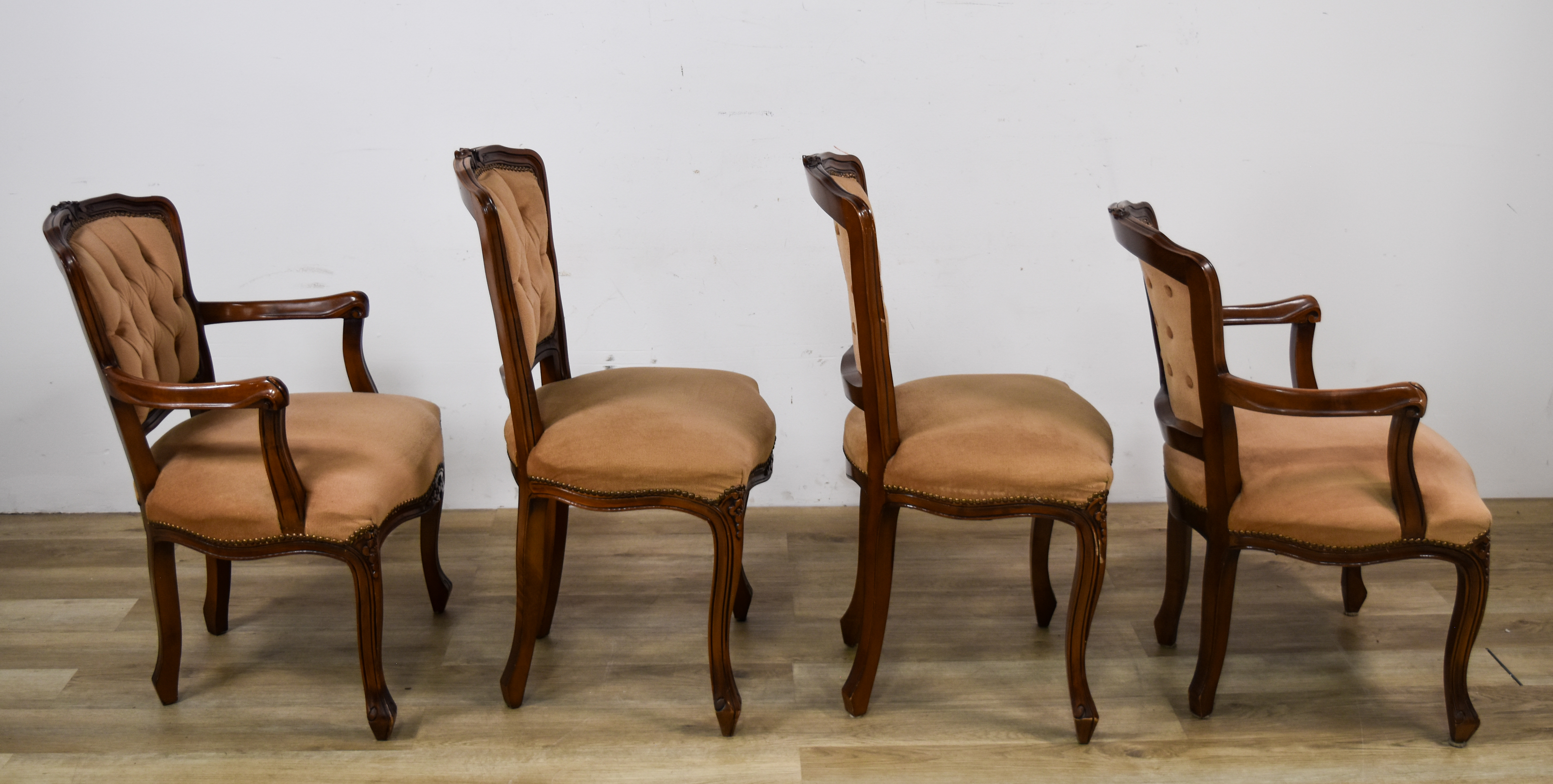 Set of 4 French Rococo Style Dining Chairs