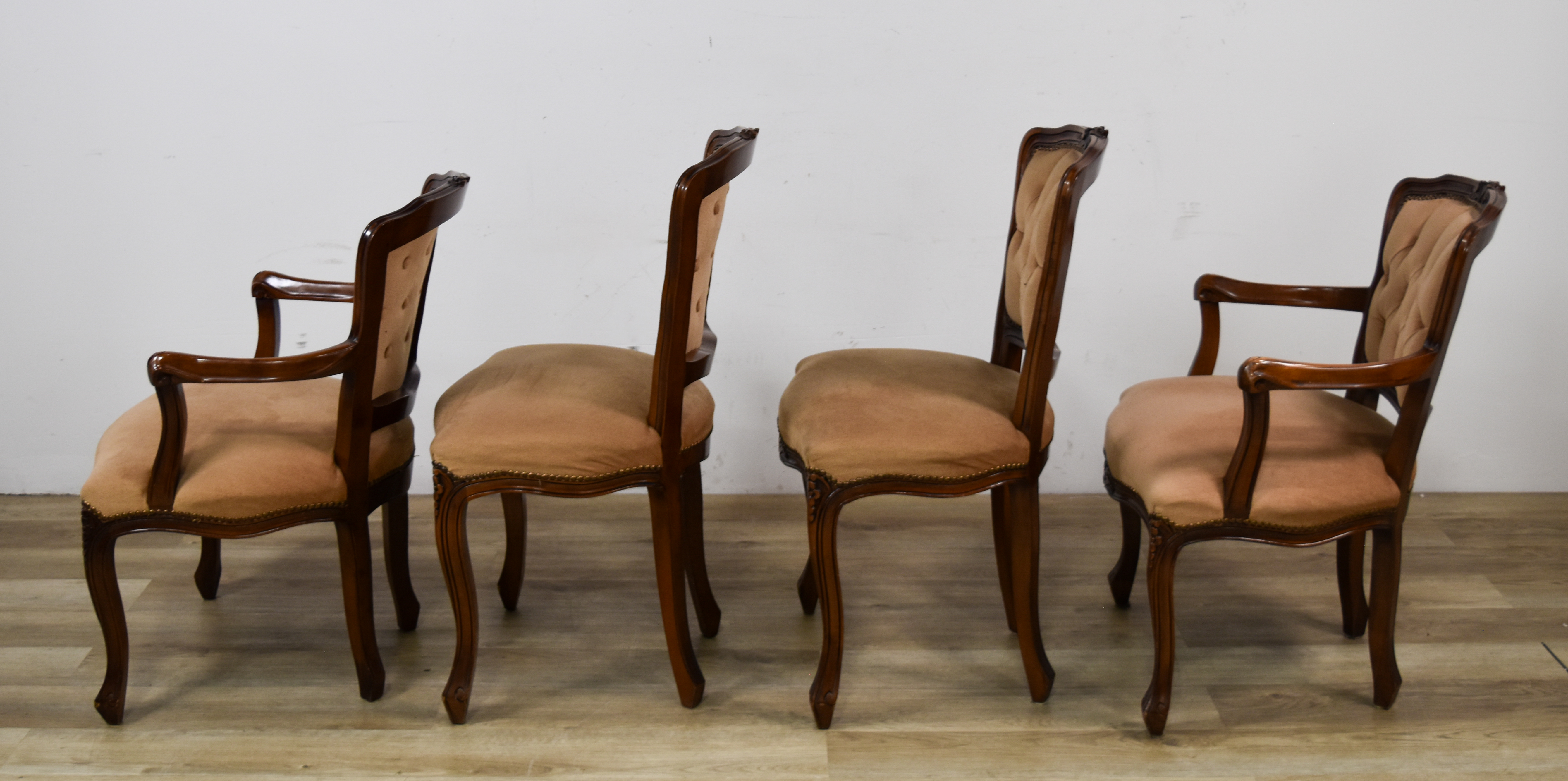 Set of 4 French Rococo Style Dining Chairs