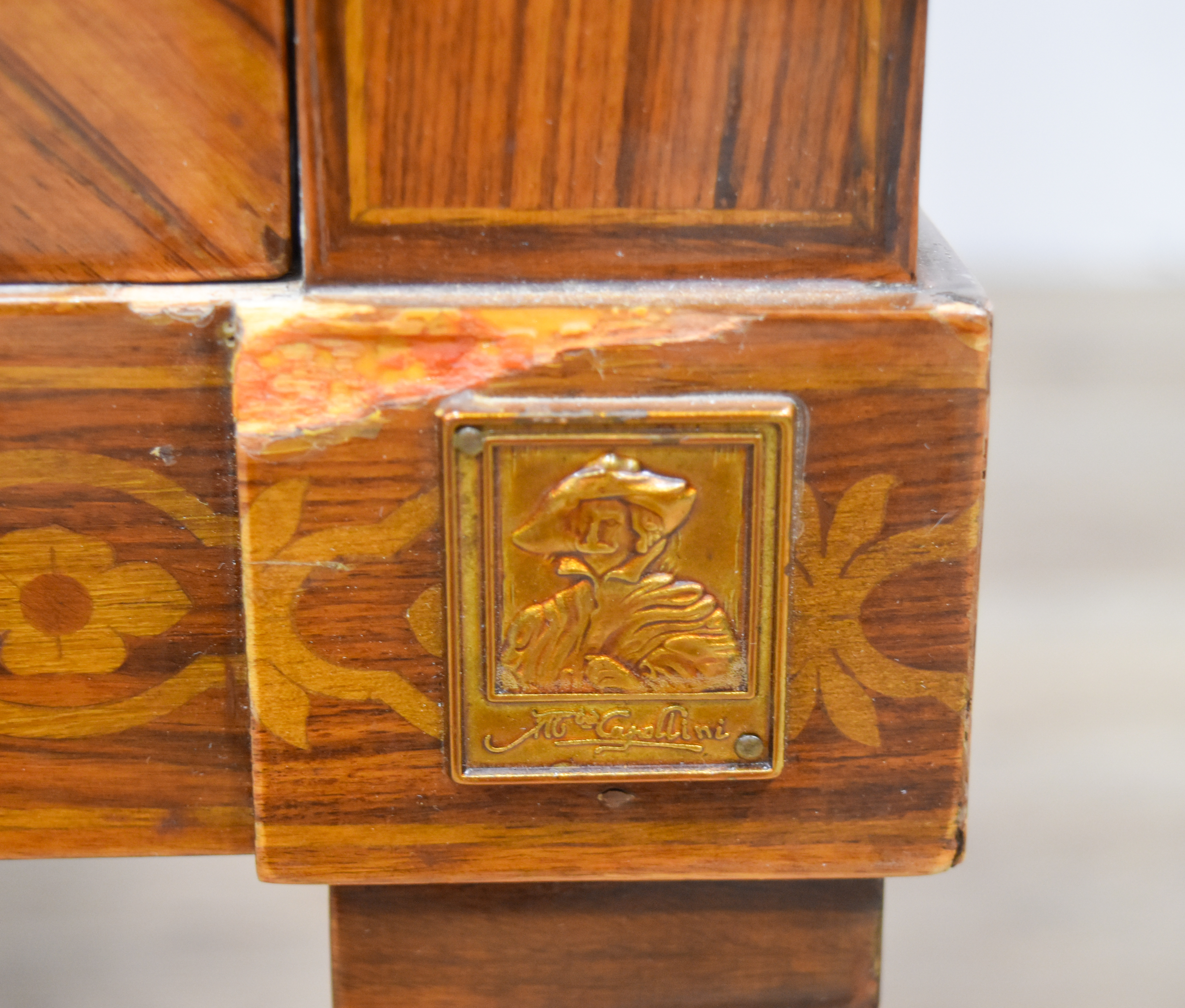 Mastro Cappellini Louis XVI Style Marquetry Commode