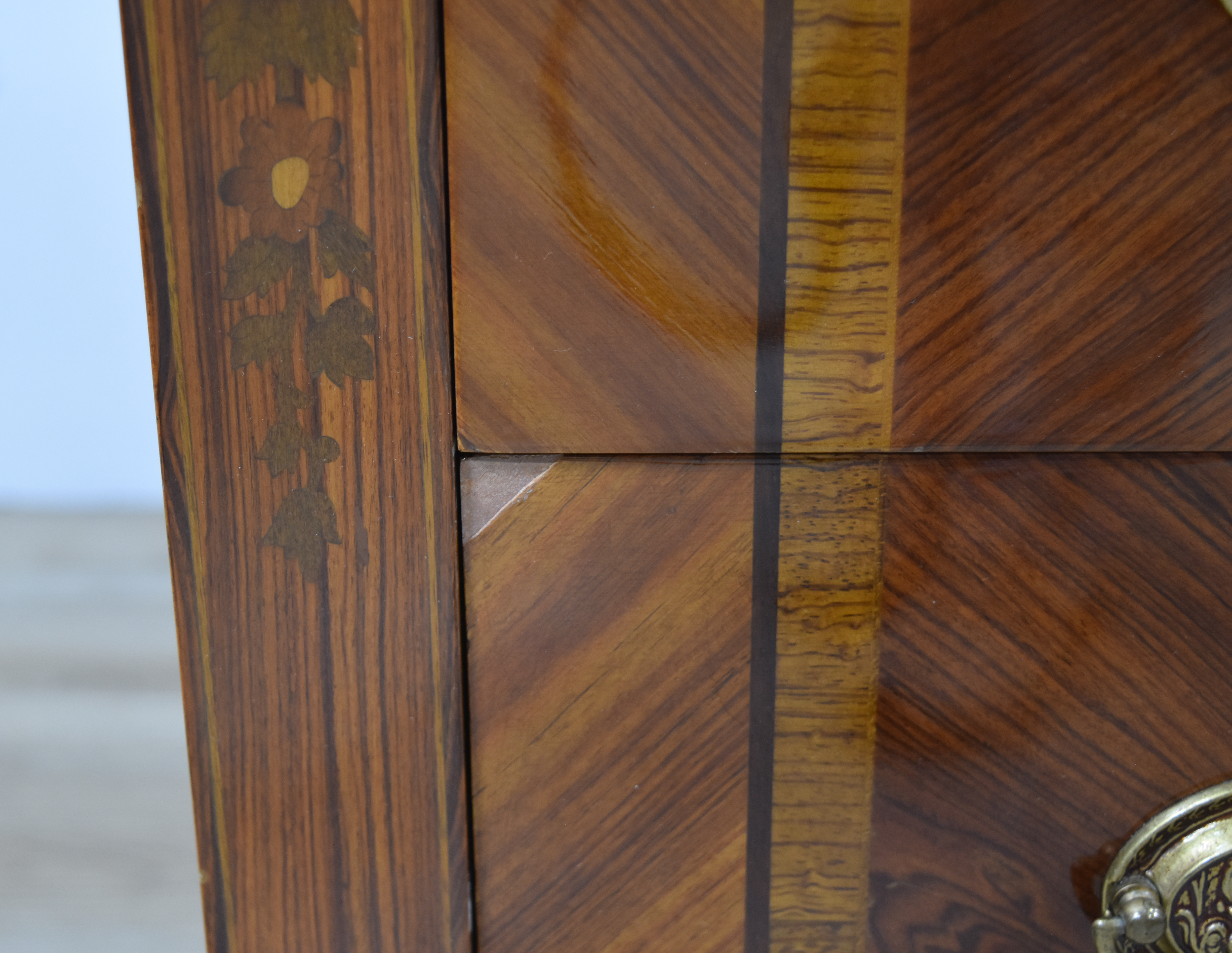 Mastro Cappellini Louis XVI Style Marquetry Commode