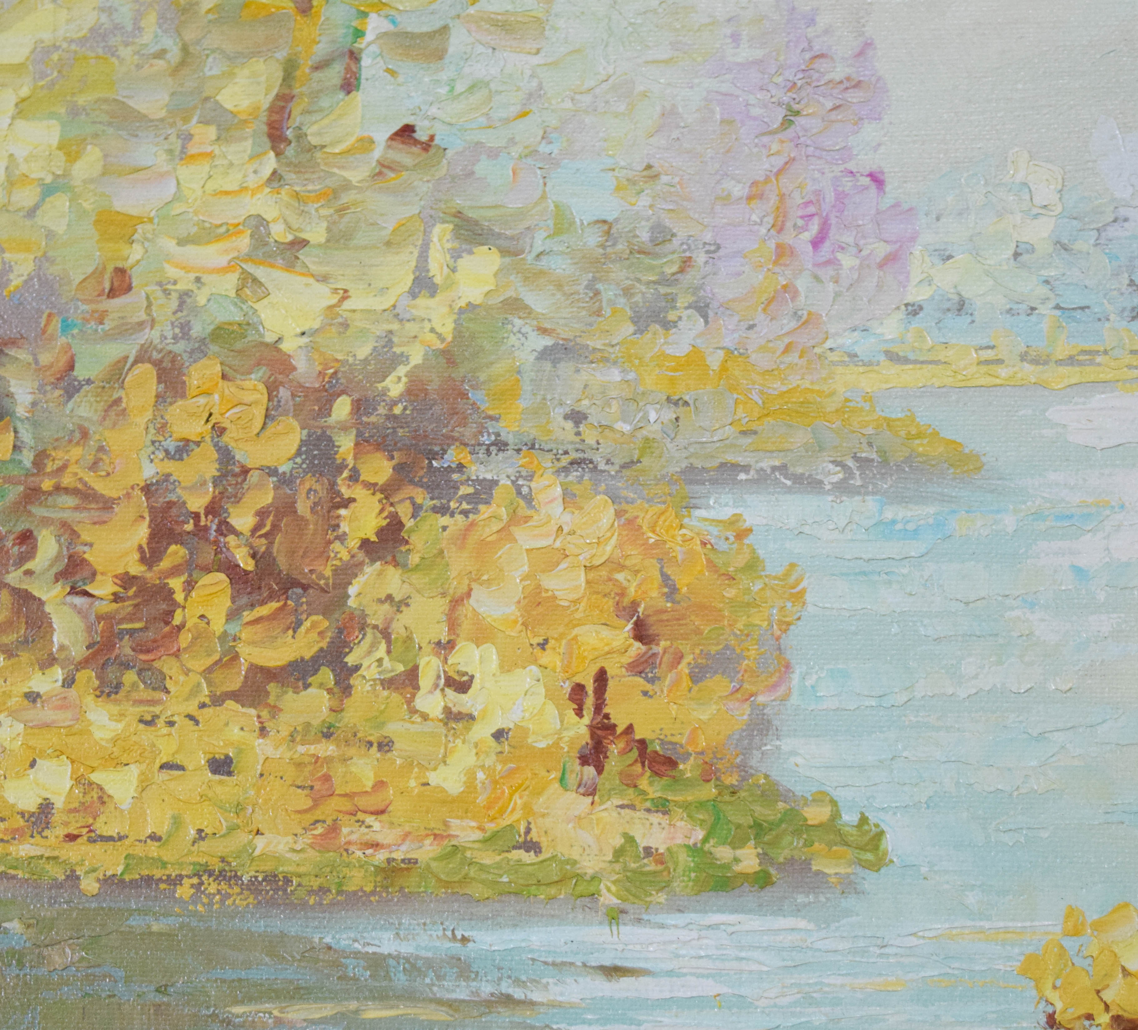 Pierre Du Bois Oil on Canvas Spring Scene