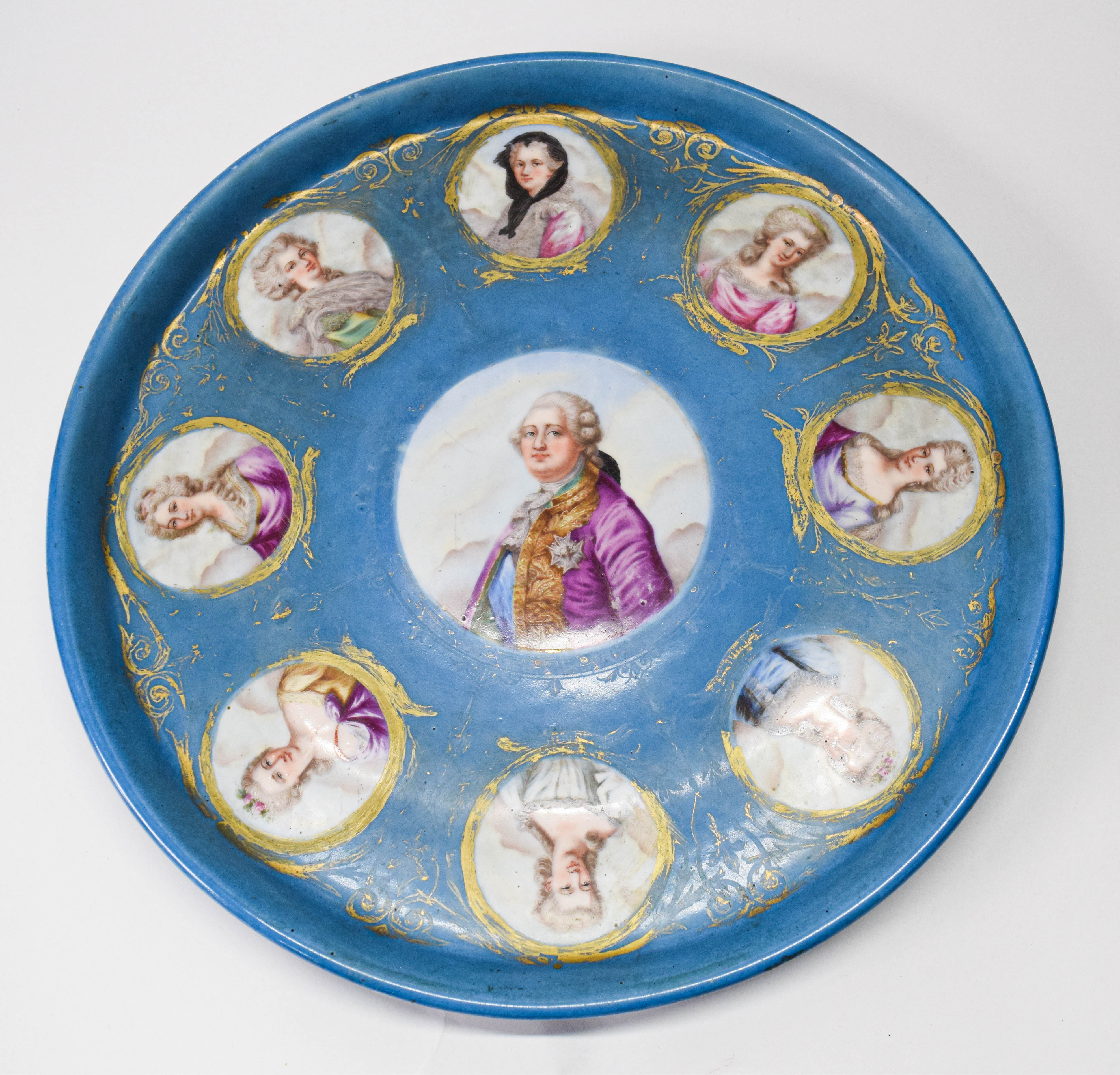 Sevres Porcelain Louis XVI Portrait Charger