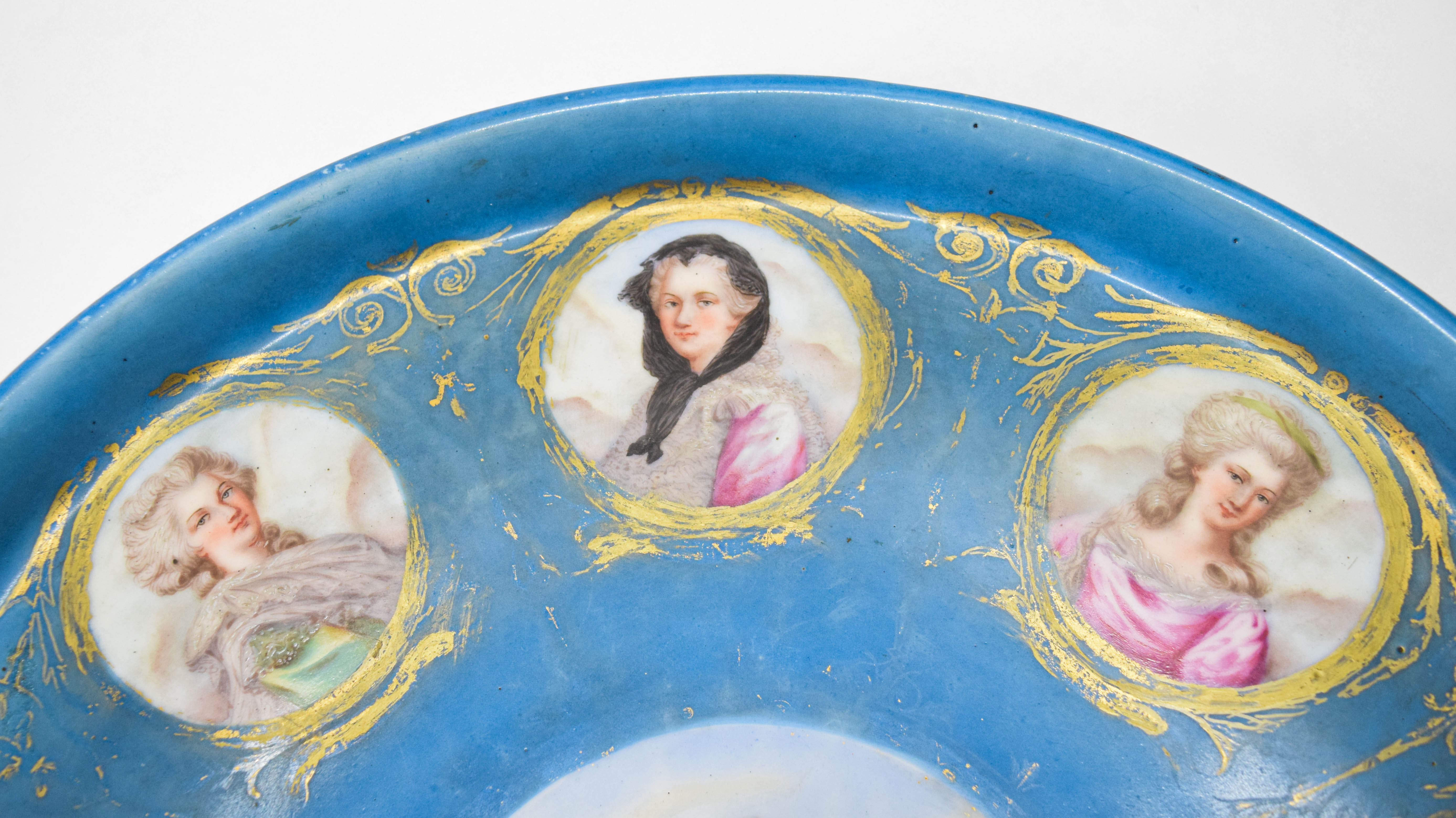 Sevres Porcelain Louis XVI Portrait Charger